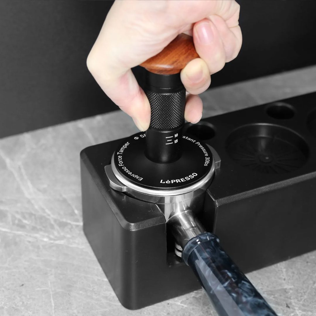 Adjustable Coffee Tamper with Wooden Handle 7