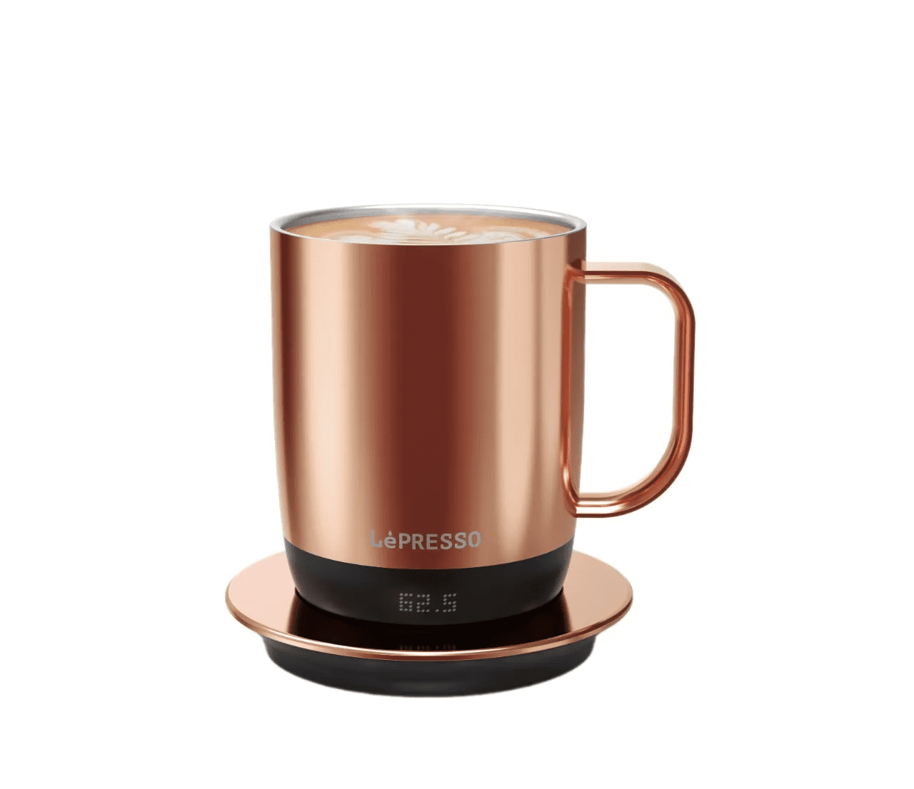 LePRESSO Stainless Steel Coffee Mug with Temperature Display 2