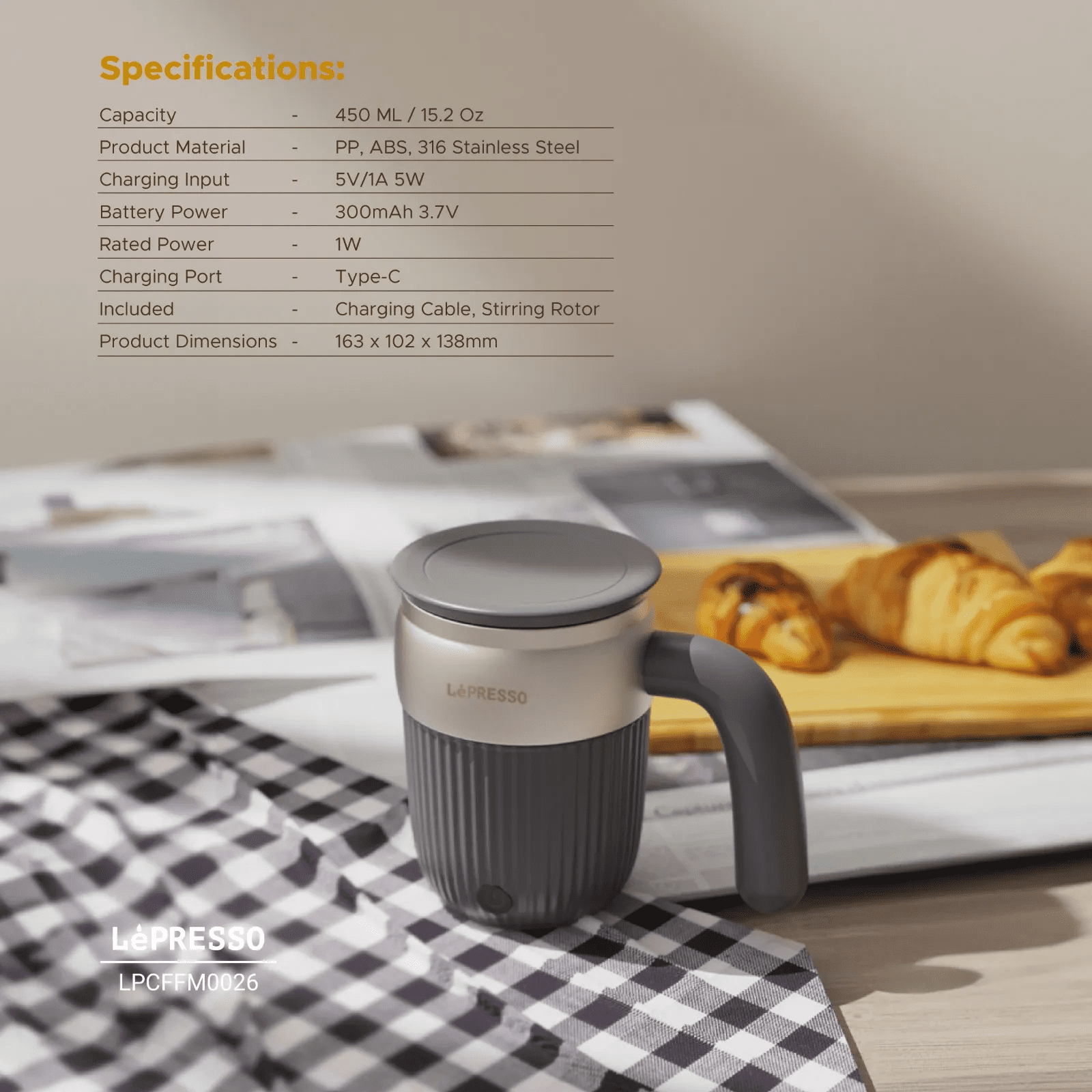 Lépresso Electric Milk Frother 5