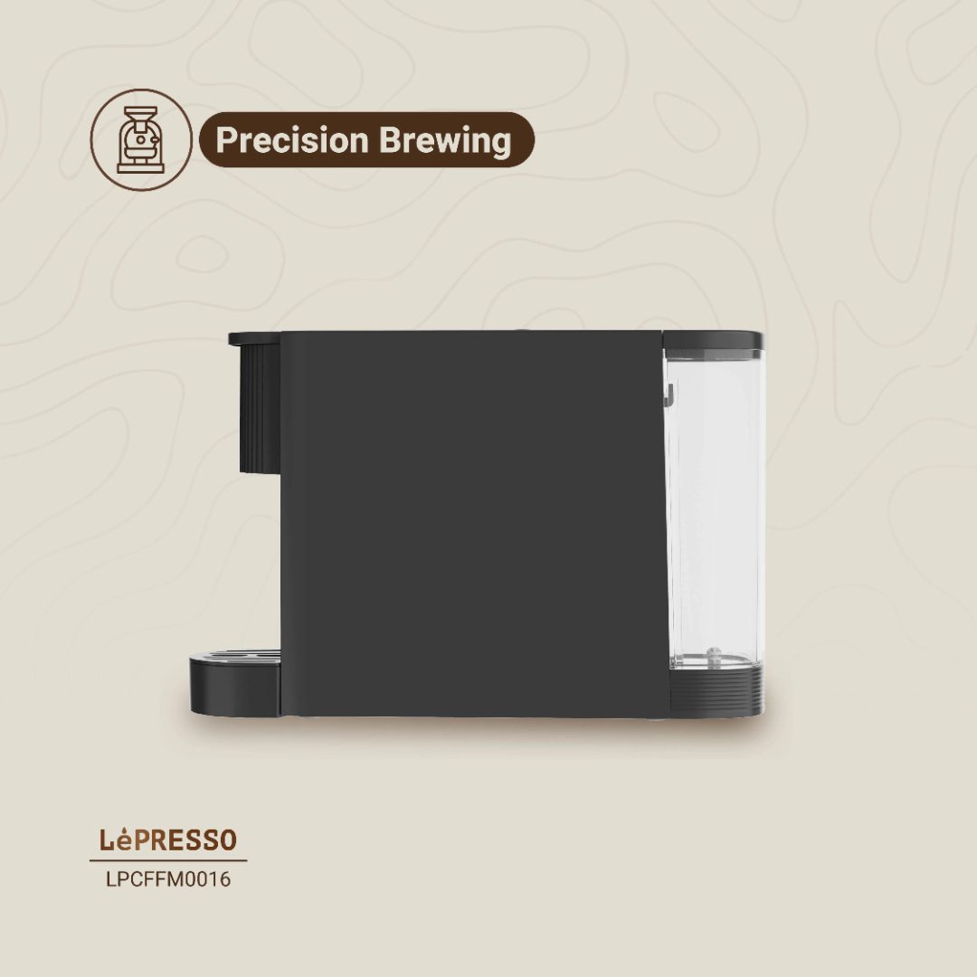 Compact Black Coffee Machine 2