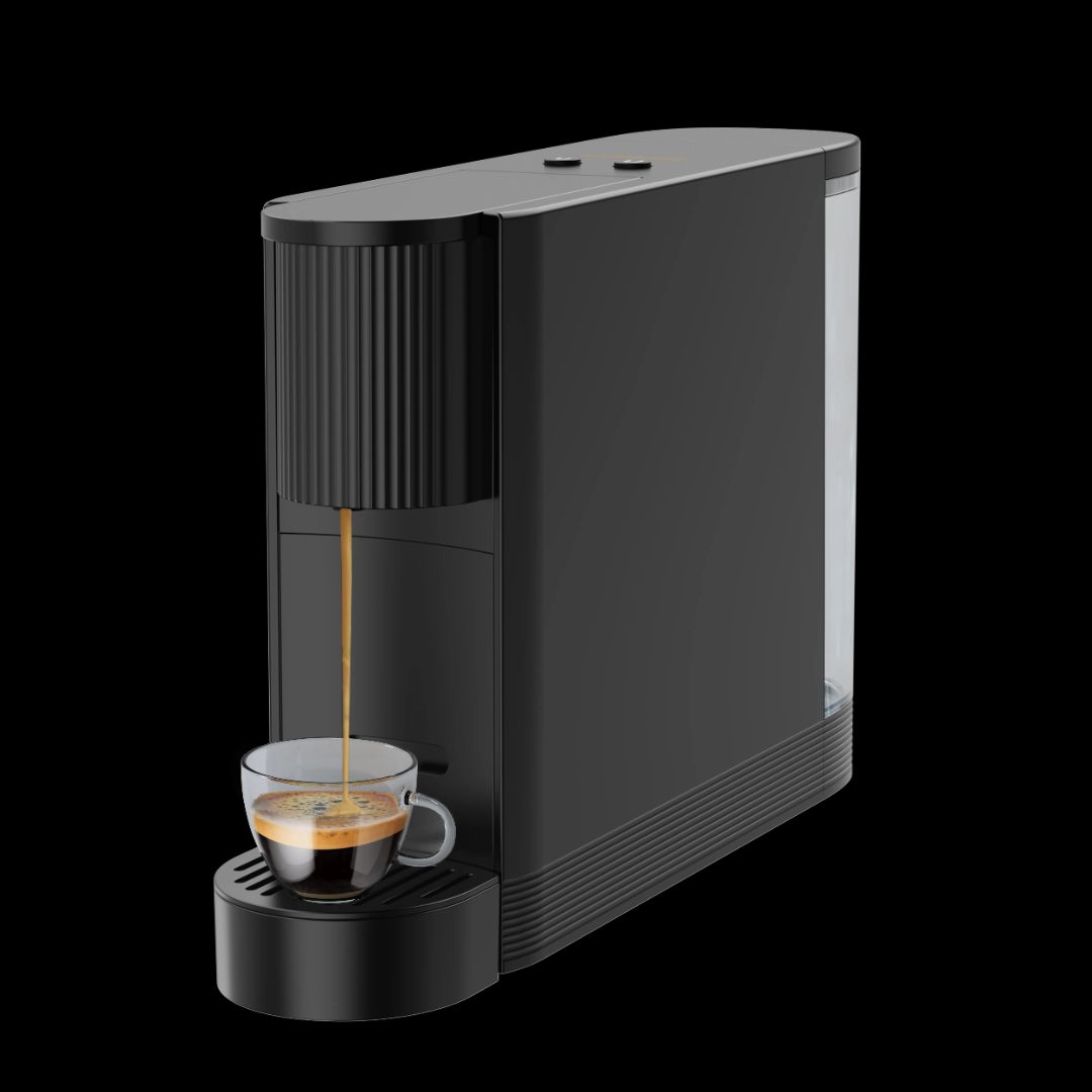 Compact Black Coffee Machine 6