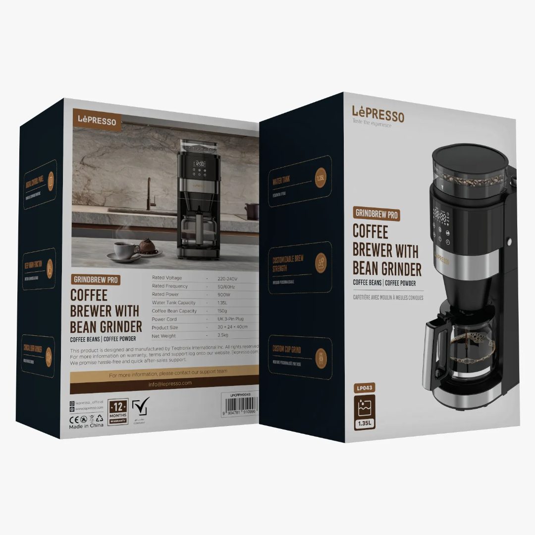 Electric Coffee Maker with Grinder 3