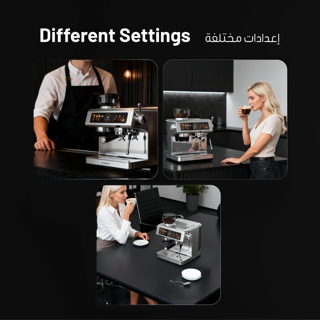 LèPRESSO Espresso Coffee Machine with Grinder 5