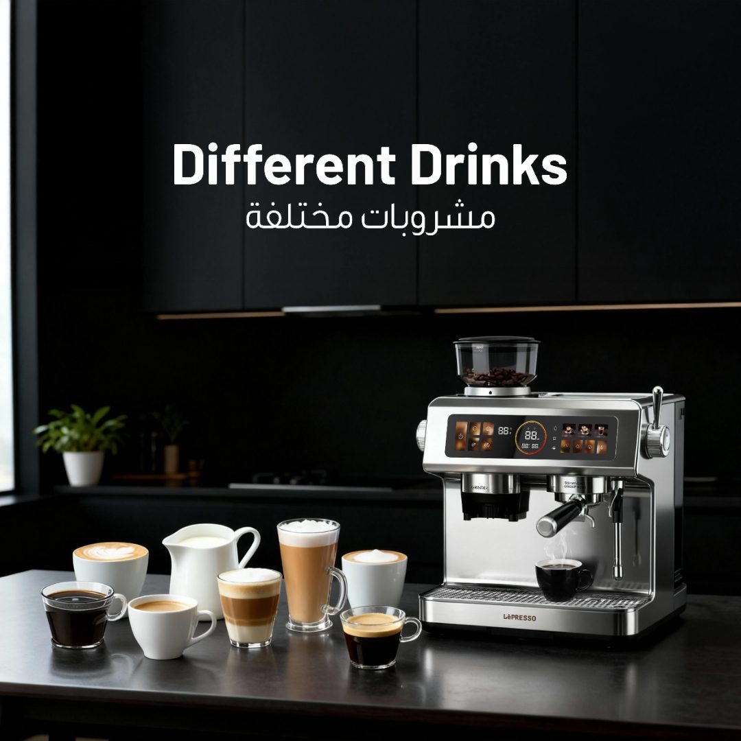 LèPRESSO Espresso Coffee Machine with Grinder 7