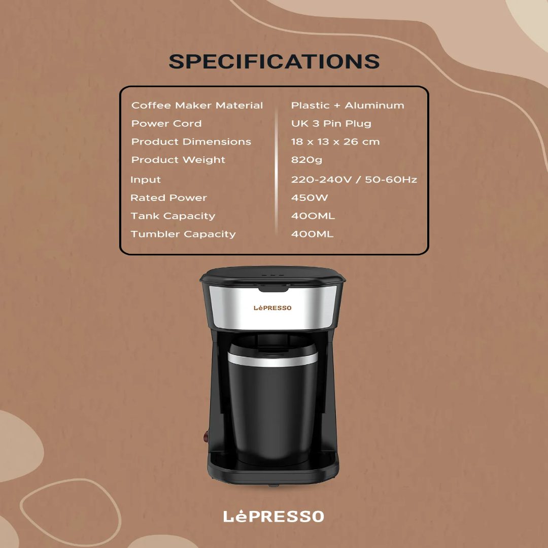 Single Serve Coffee Maker with Travel Mug 6