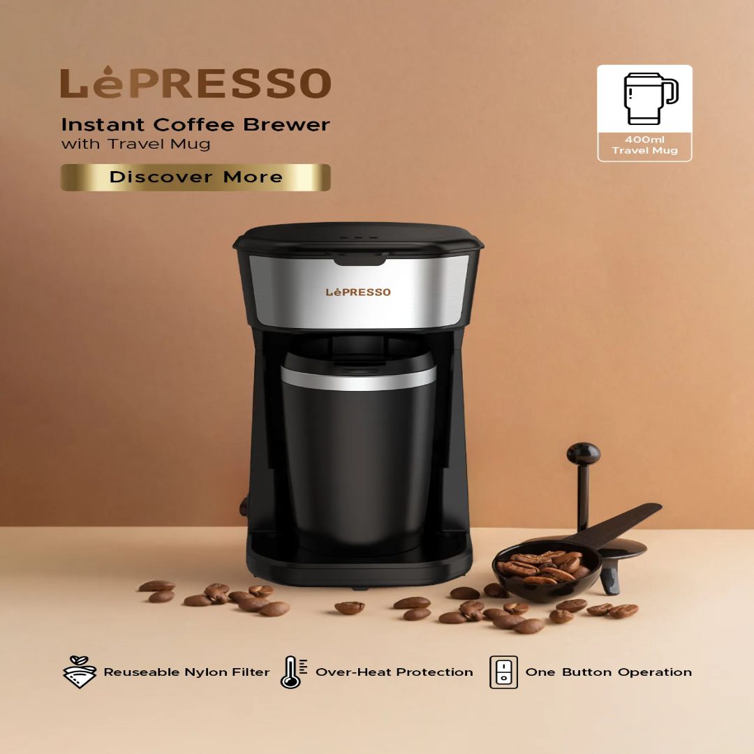 Single Serve Coffee Maker with Travel Mug 7