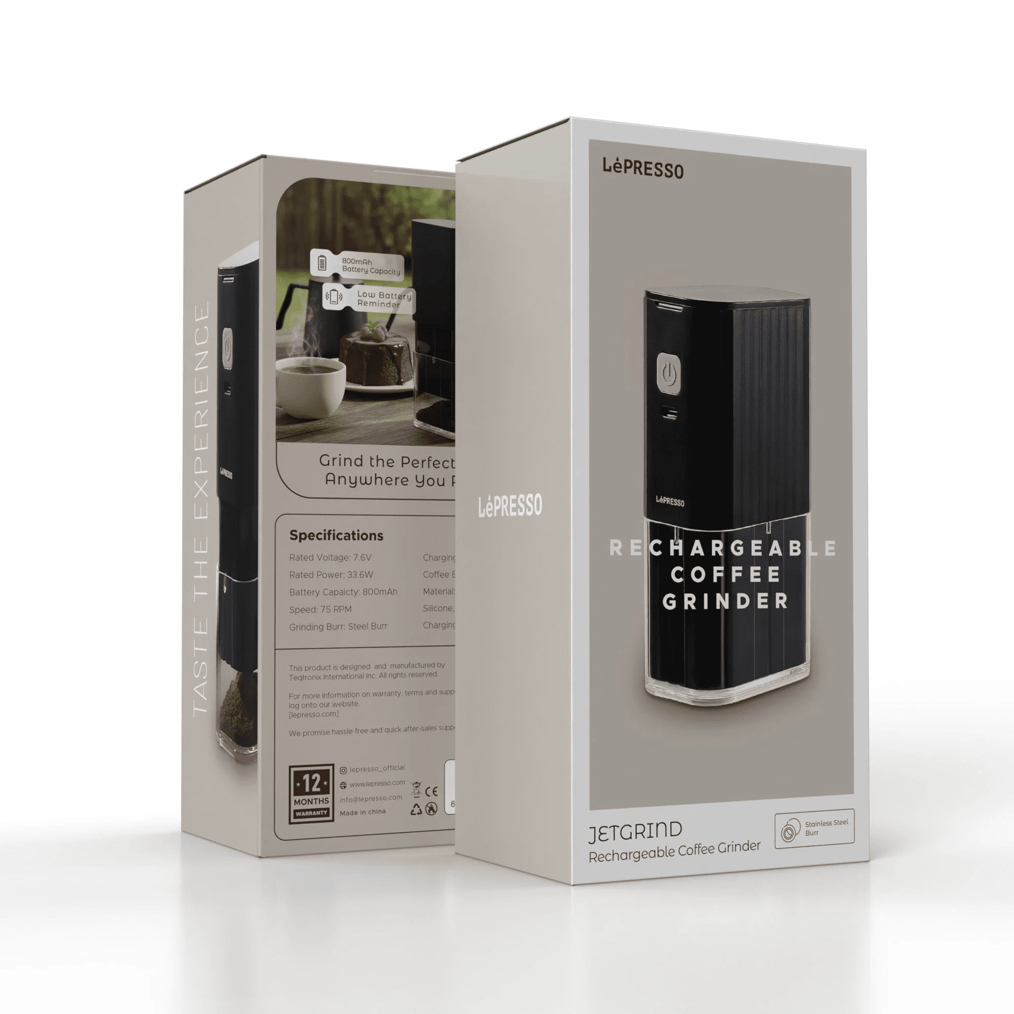 LePRESSO Electric Coffee Grinder 8
