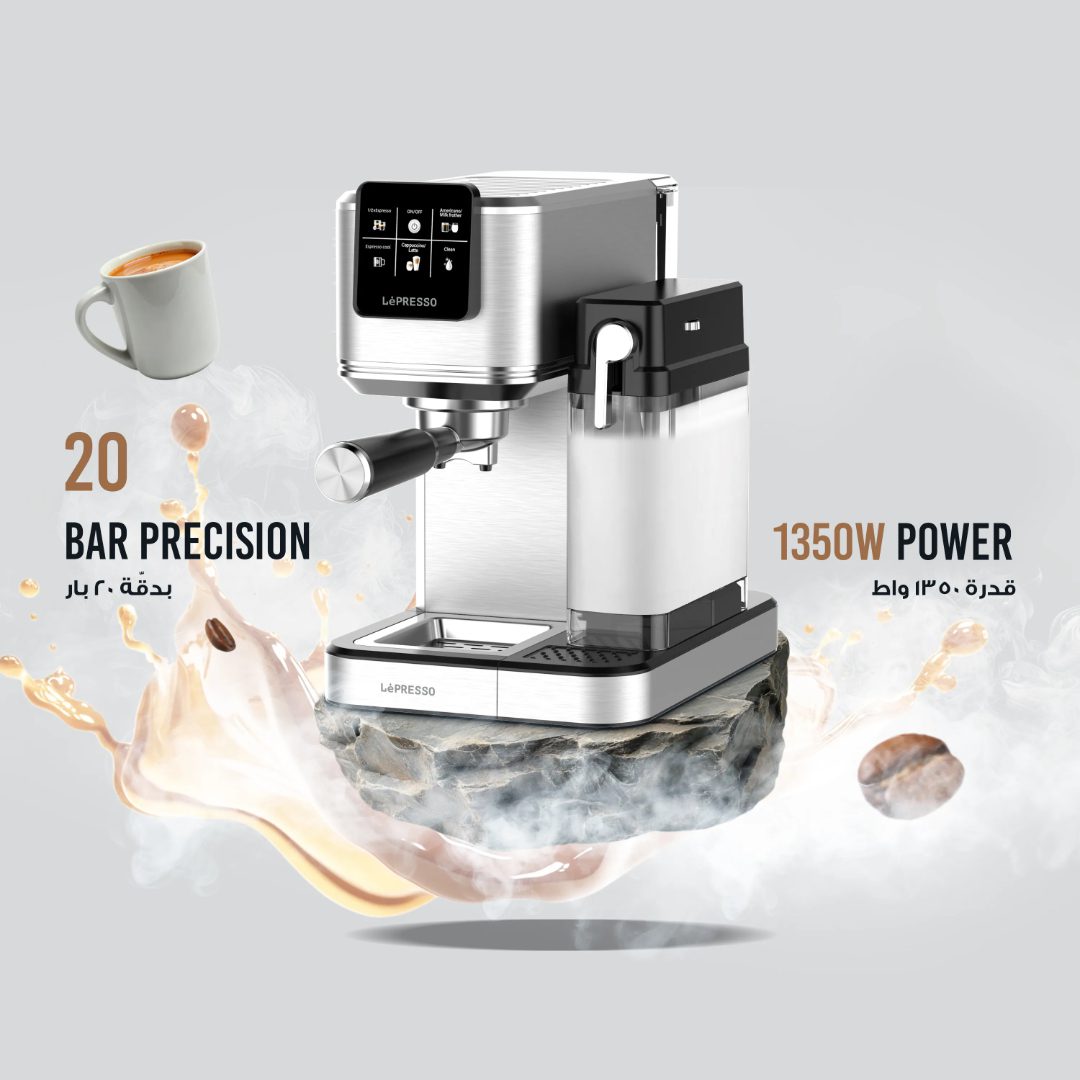 LéPRESSO Espresso Coffee Machine with Milk Frother 2
