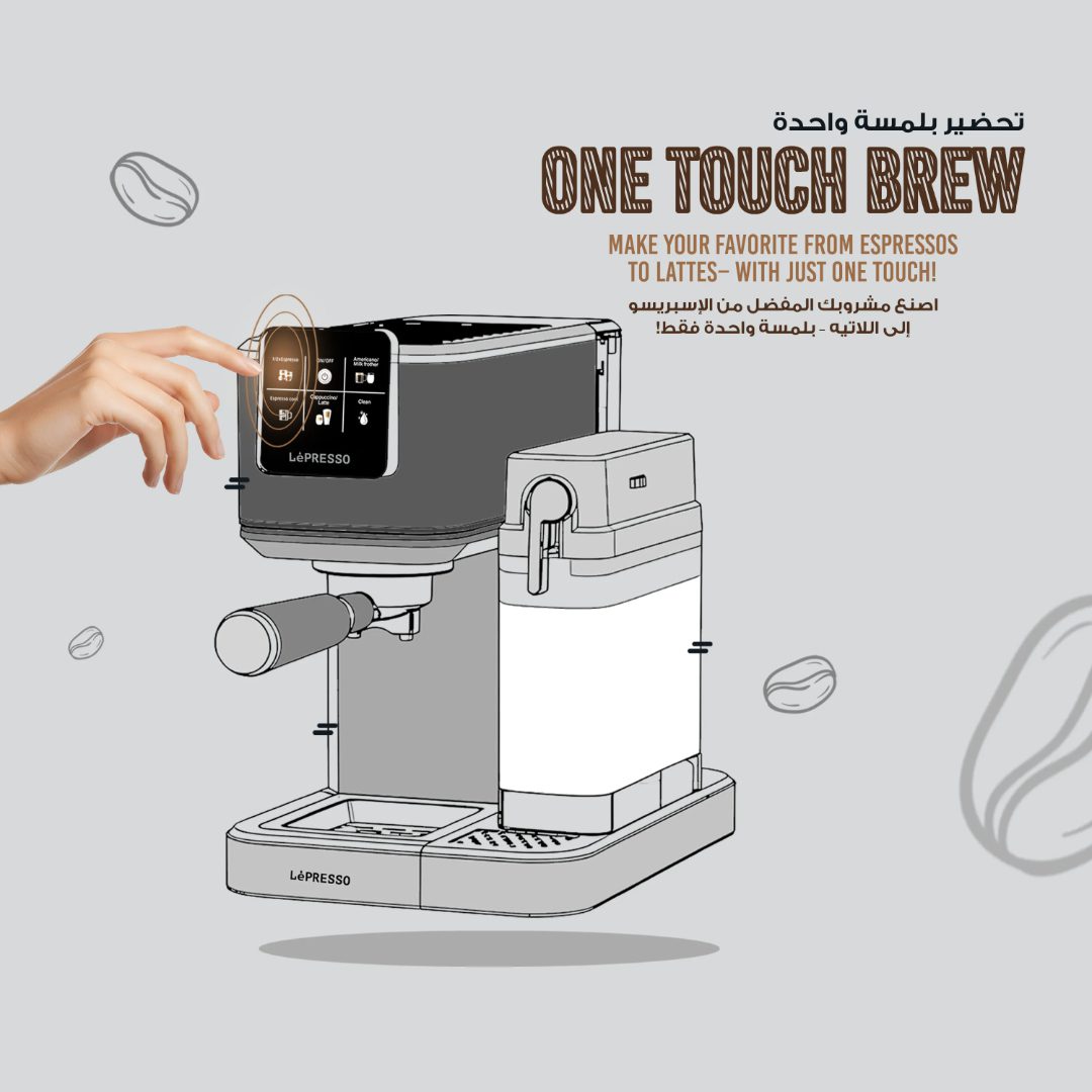 LéPRESSO Espresso Coffee Machine with Milk Frother 4