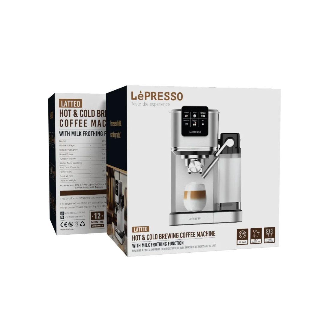 LéPRESSO Espresso Coffee Machine with Milk Frother 6