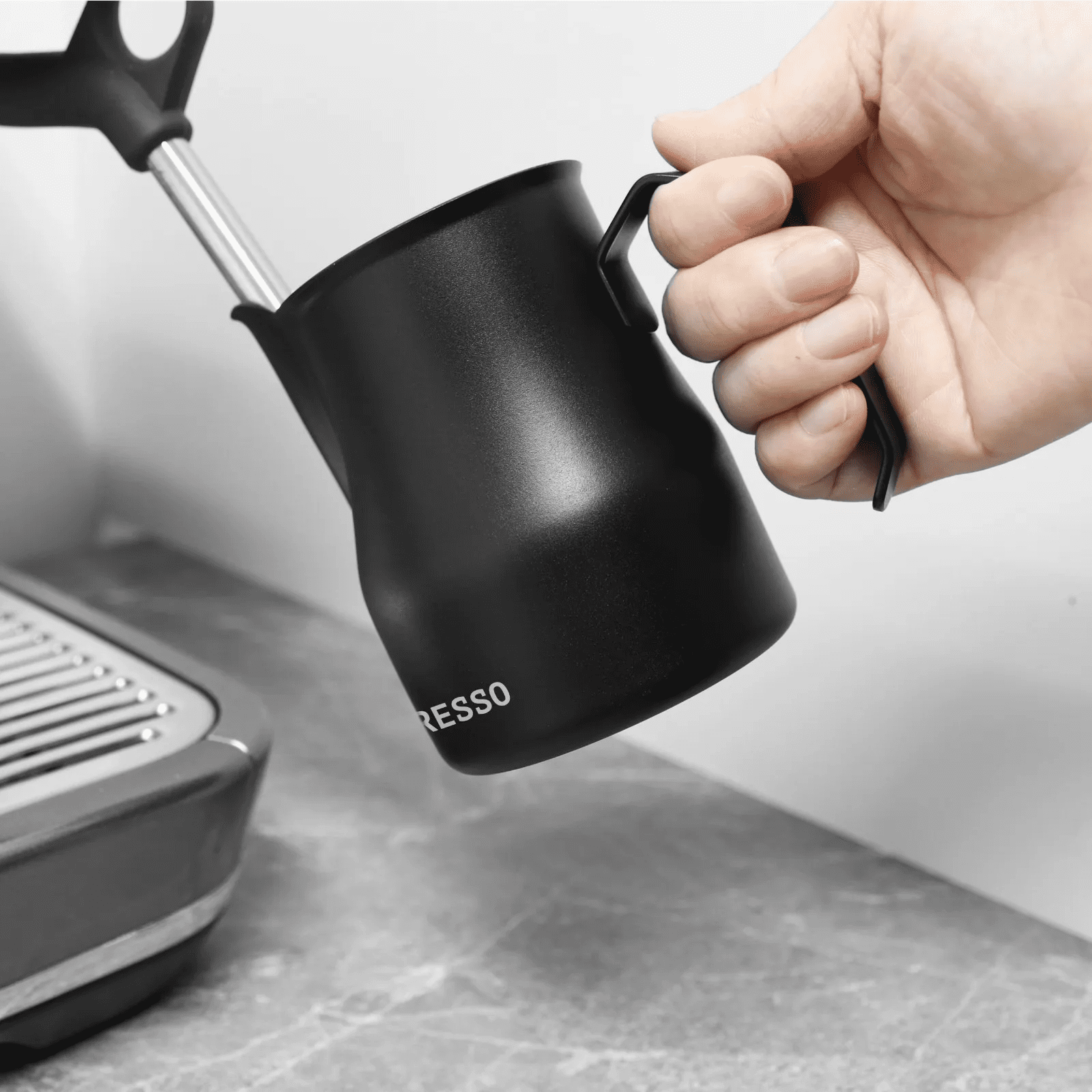 LePRESSO Stainless Steel Milk Frothing Pitcher 2