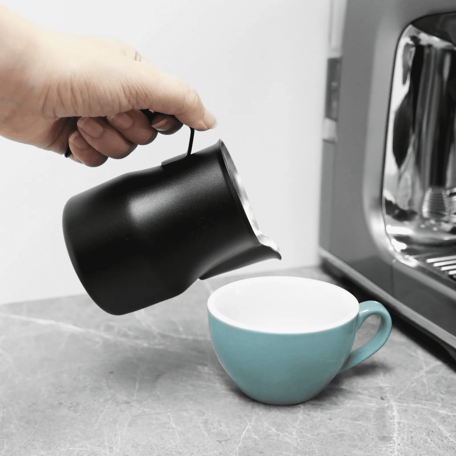 LePRESSO Stainless Steel Milk Frothing Pitcher 3