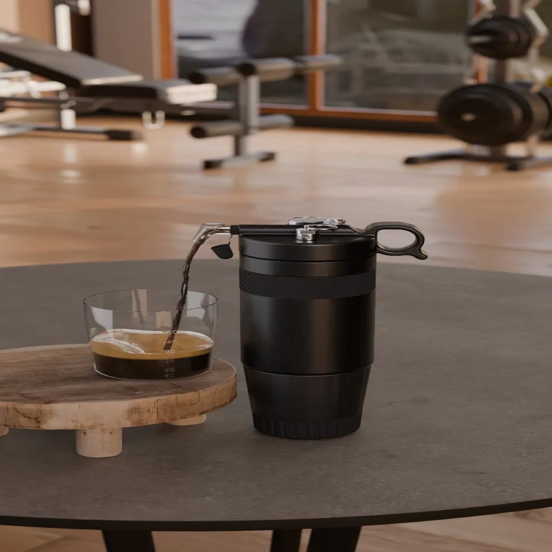 Portable Black Protein Shaker Bottle 3