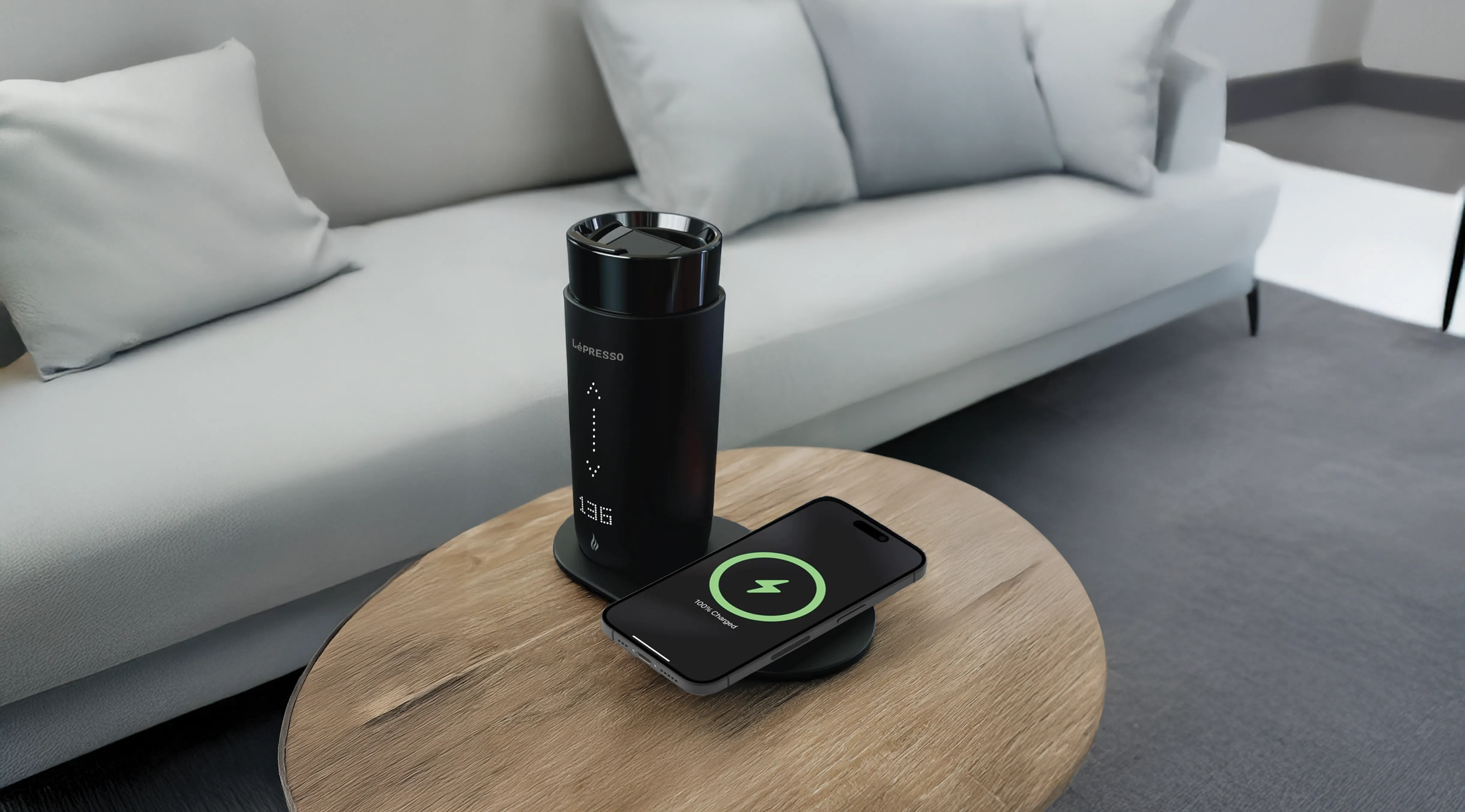 LePRESSO Smart Coffee Warmer with Wireless Charger 6