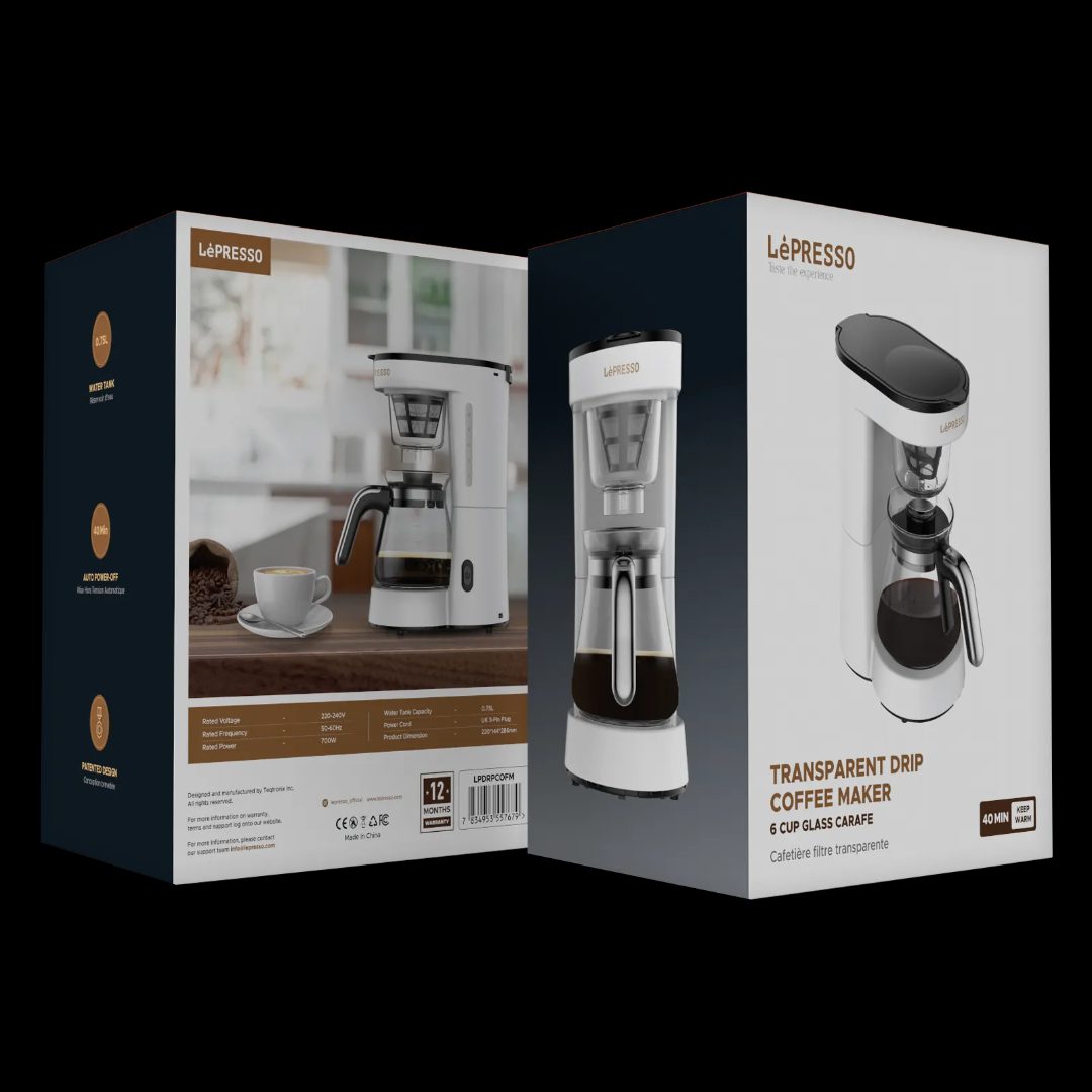 Electric Coffee Maker with Glass Carafe 6