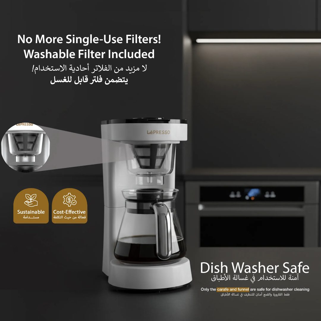 Electric Coffee Maker with Glass Carafe 8