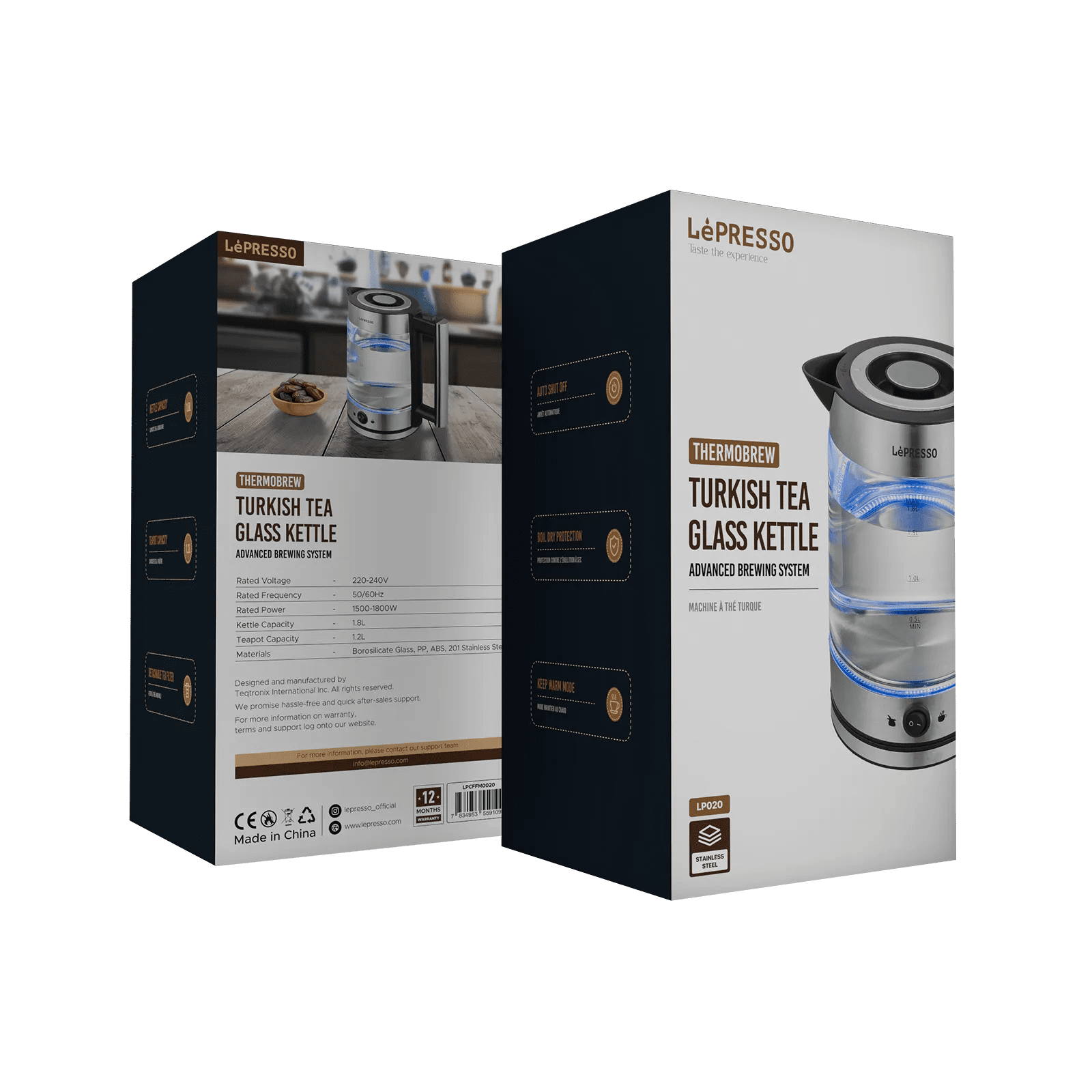 LePRESSO Electric Glass Tea Kettle with Infuser 4