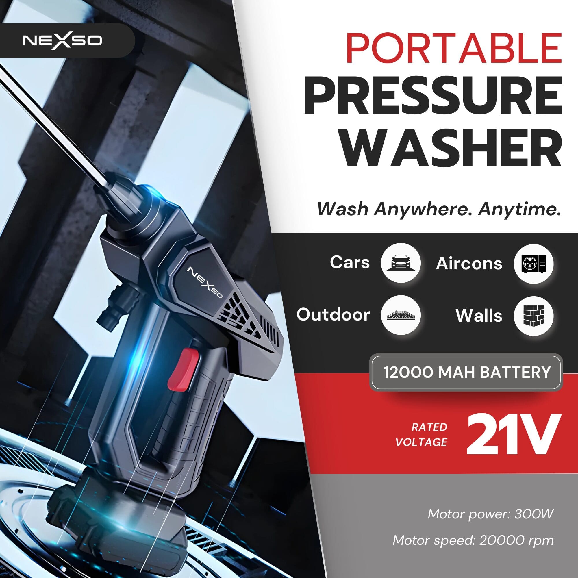 NEXSO Car Pressure Washer 6
