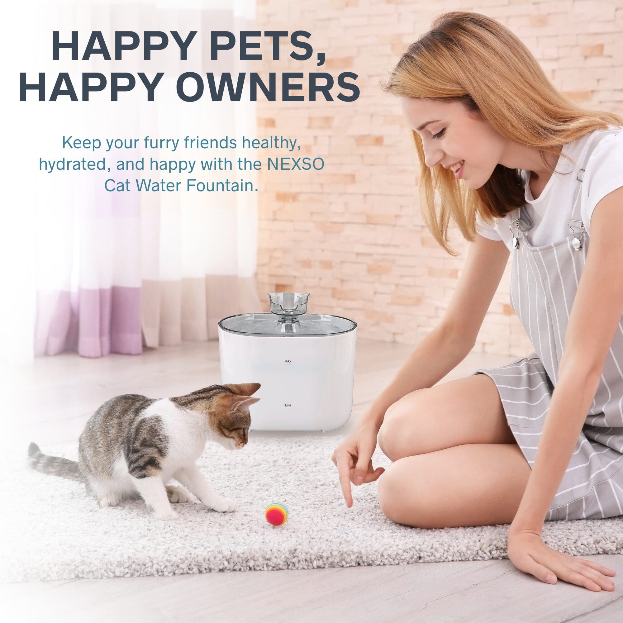 NEXSO Automatic Cat Water Fountain 3