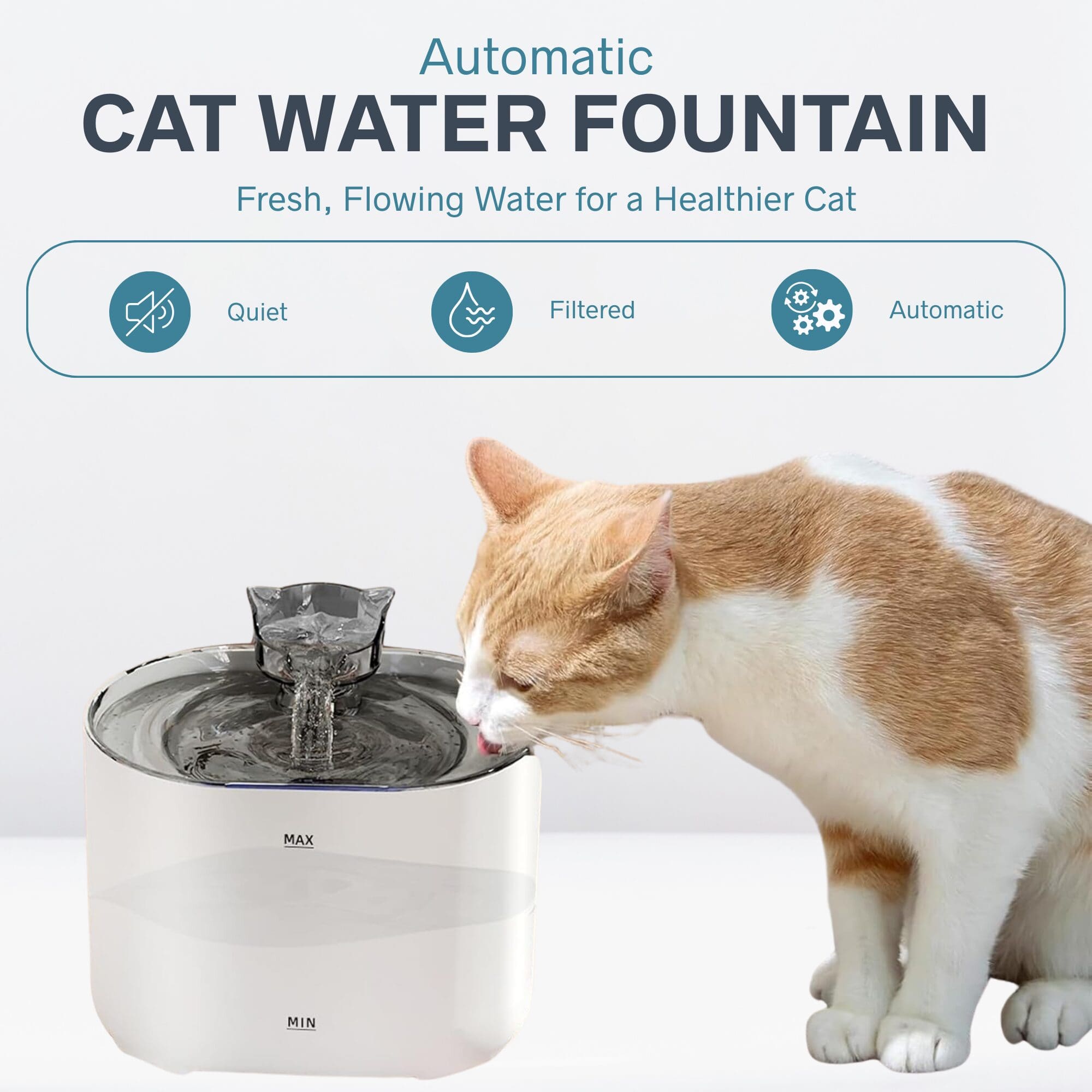 NEXSO Automatic Cat Water Fountain 7