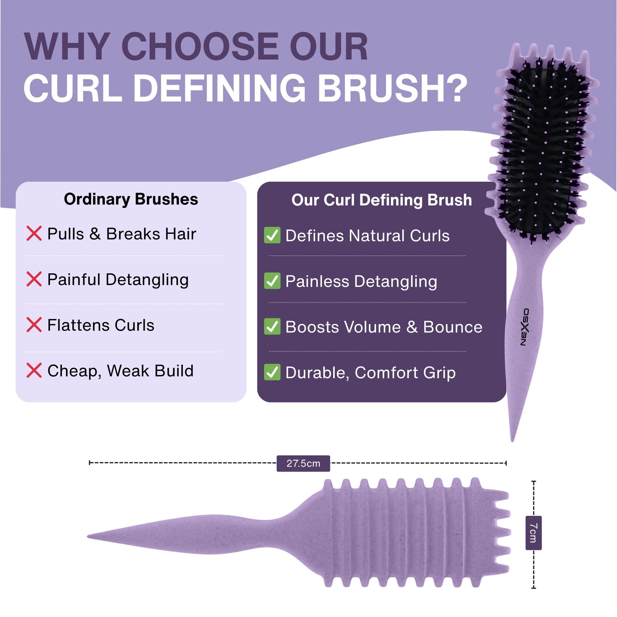 NEXSO - Curly Hair Brush 2