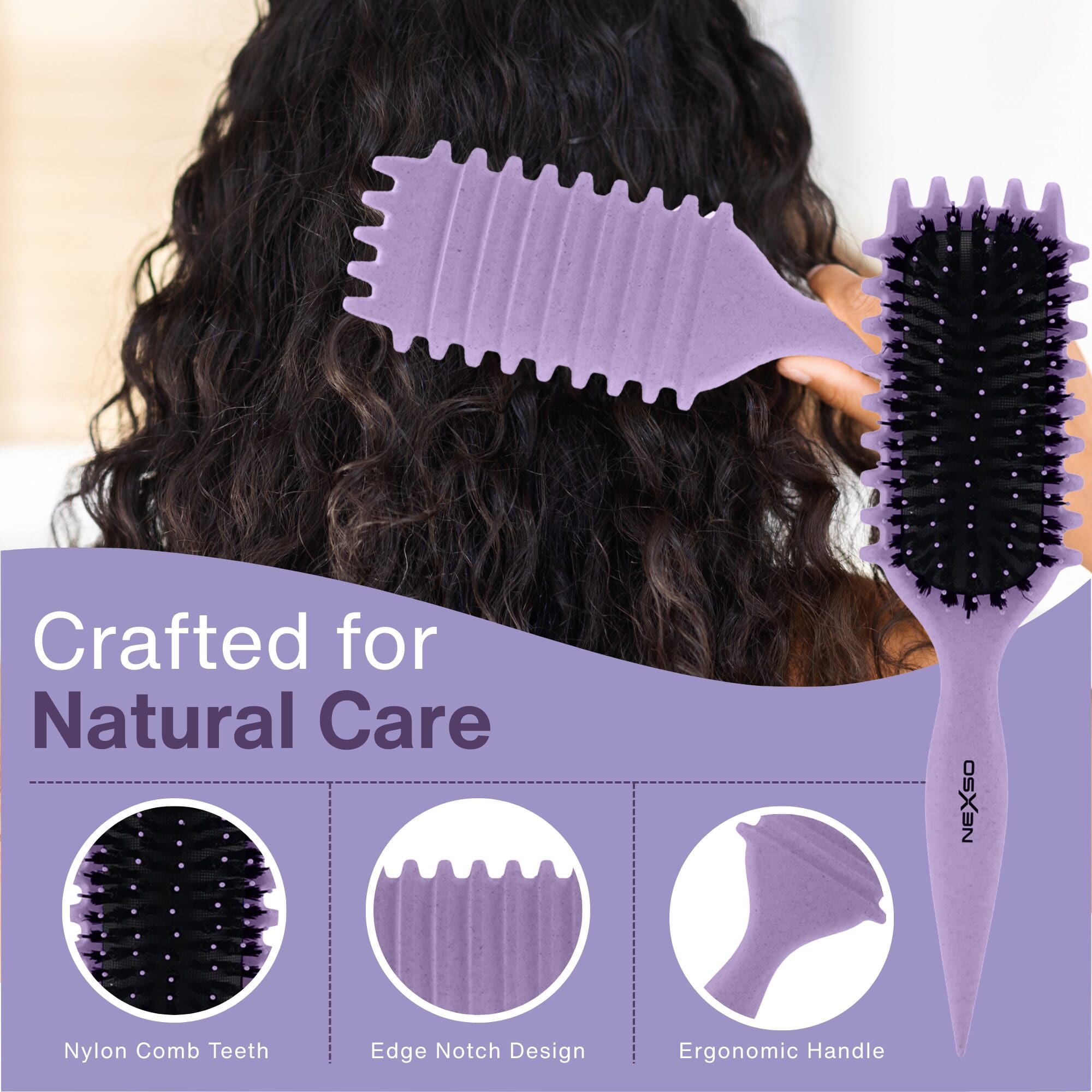 NEXSO - Curly Hair Brush 8