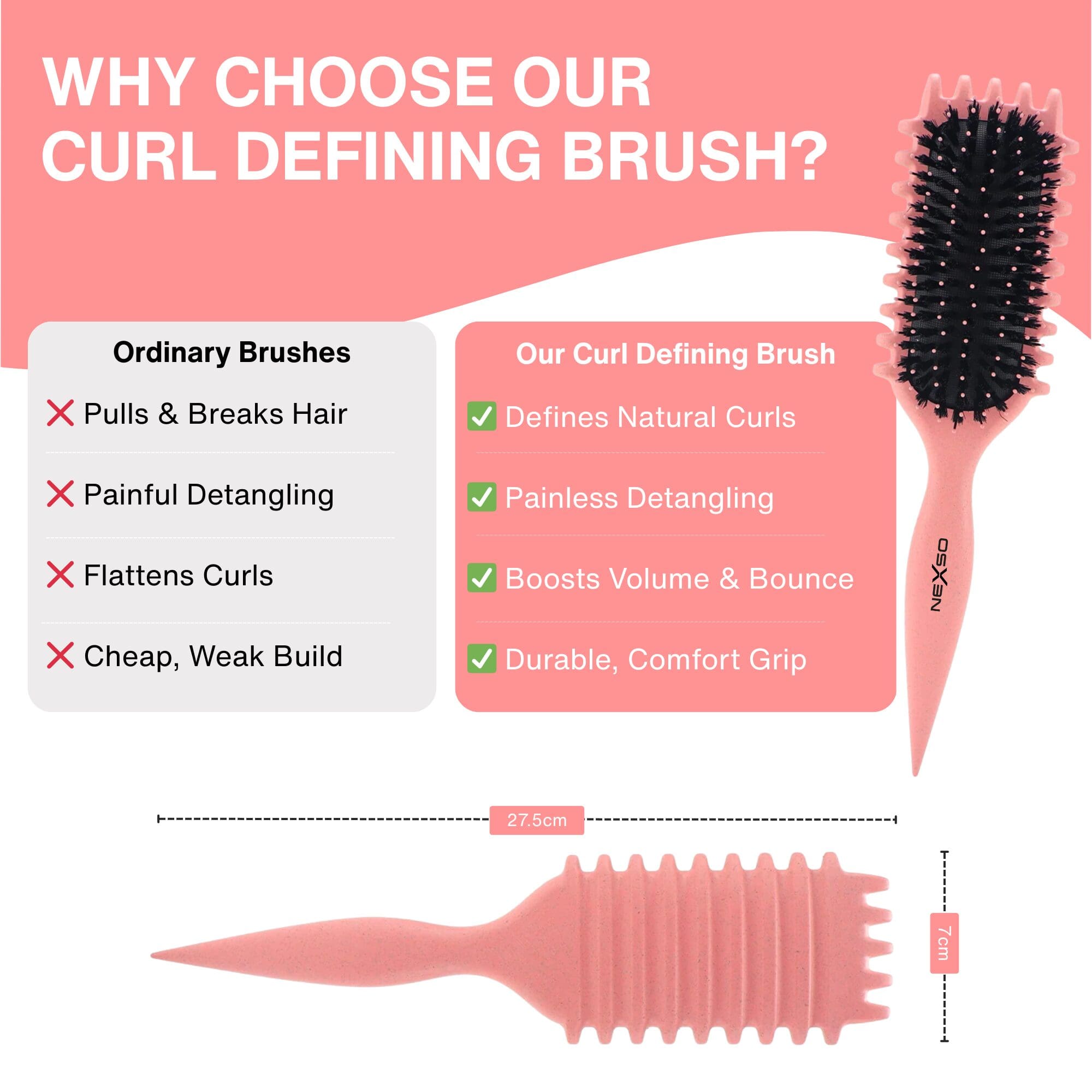 NEXSO - Curly Hair Brush 5