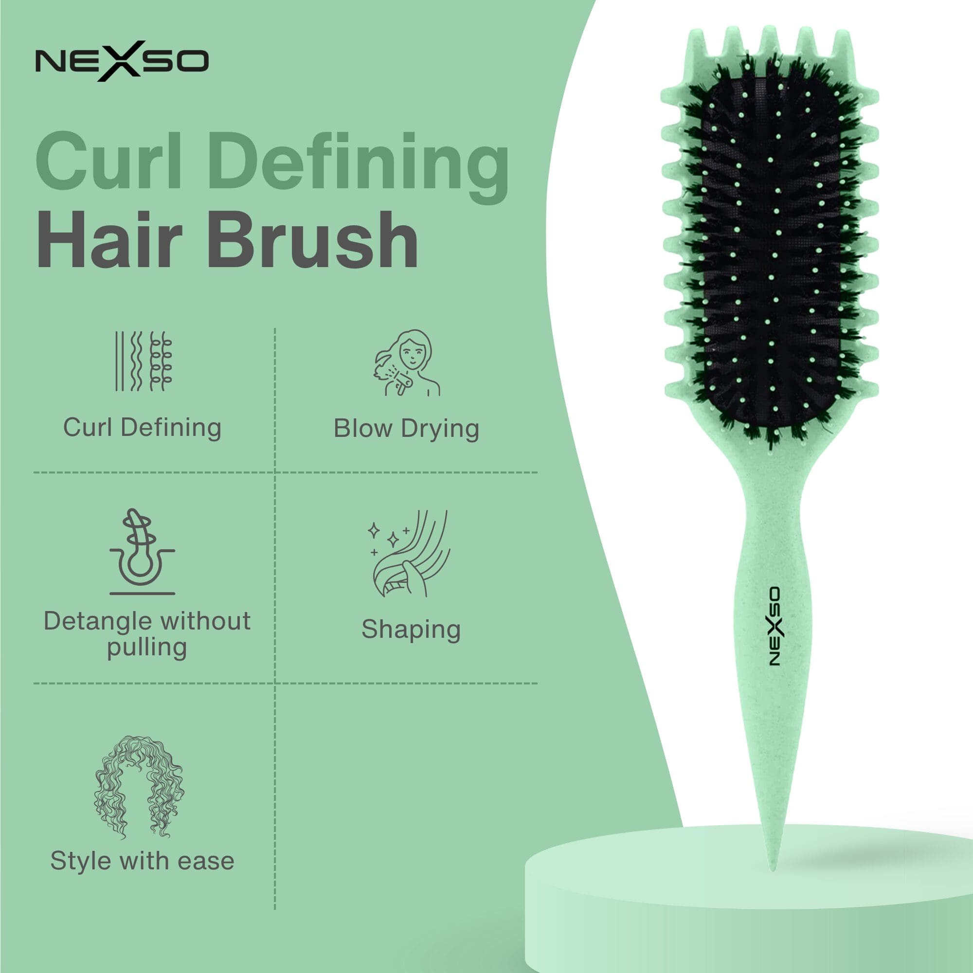 Nexso - Curly Hair Brush 8