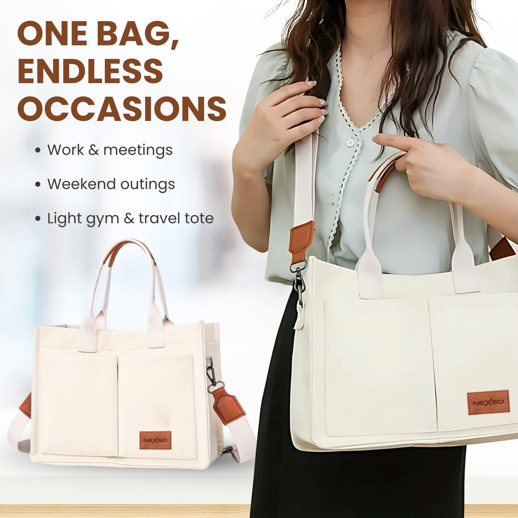 NEXSO Women’s Canvas Handbag 4
