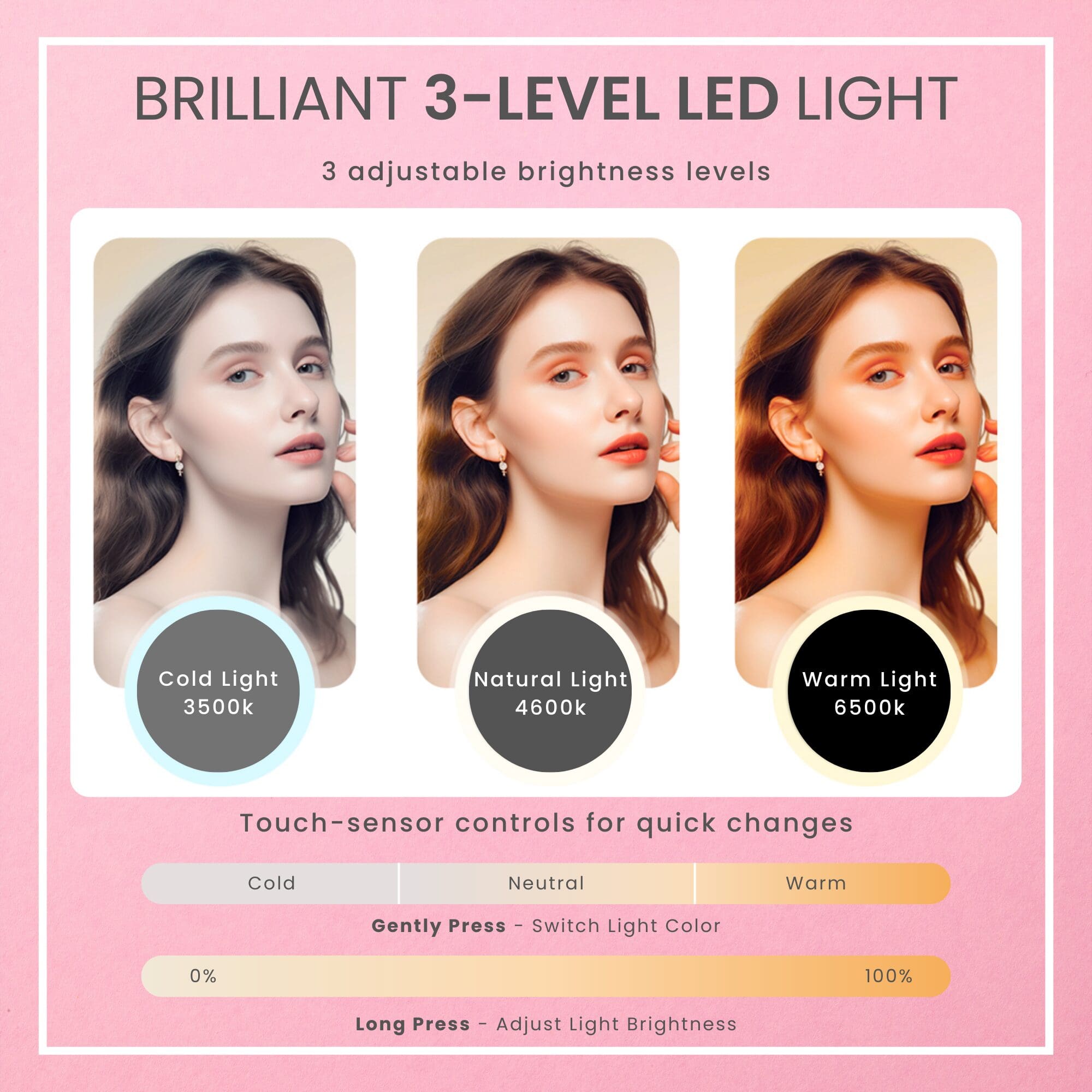 Rechargeable LED Lighted Makeup Case 4