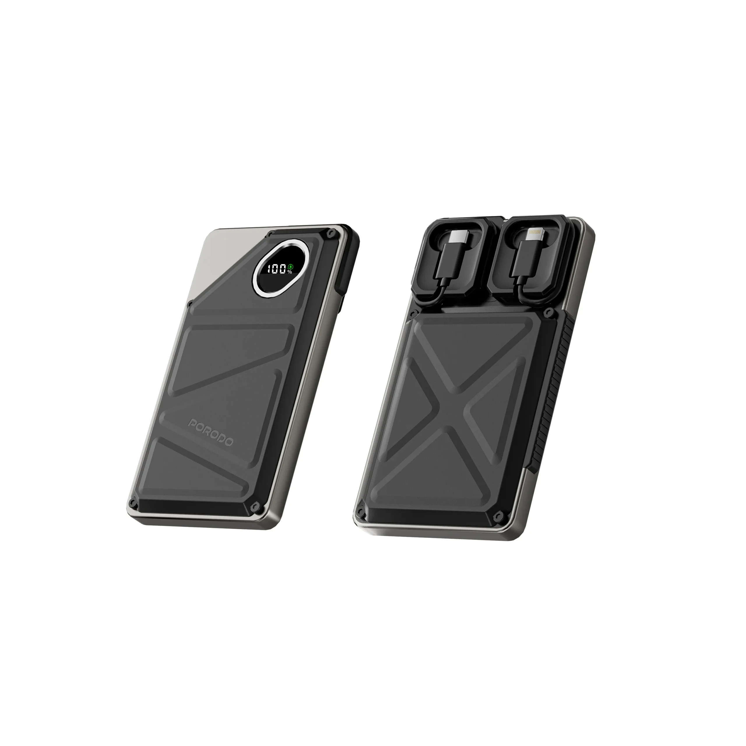Porodo 10000mAh Power Bank Built-In Type-C &amp; Lightning 4