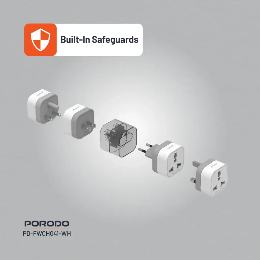 Porodo 150+ Countries Universal AC Adapters 3