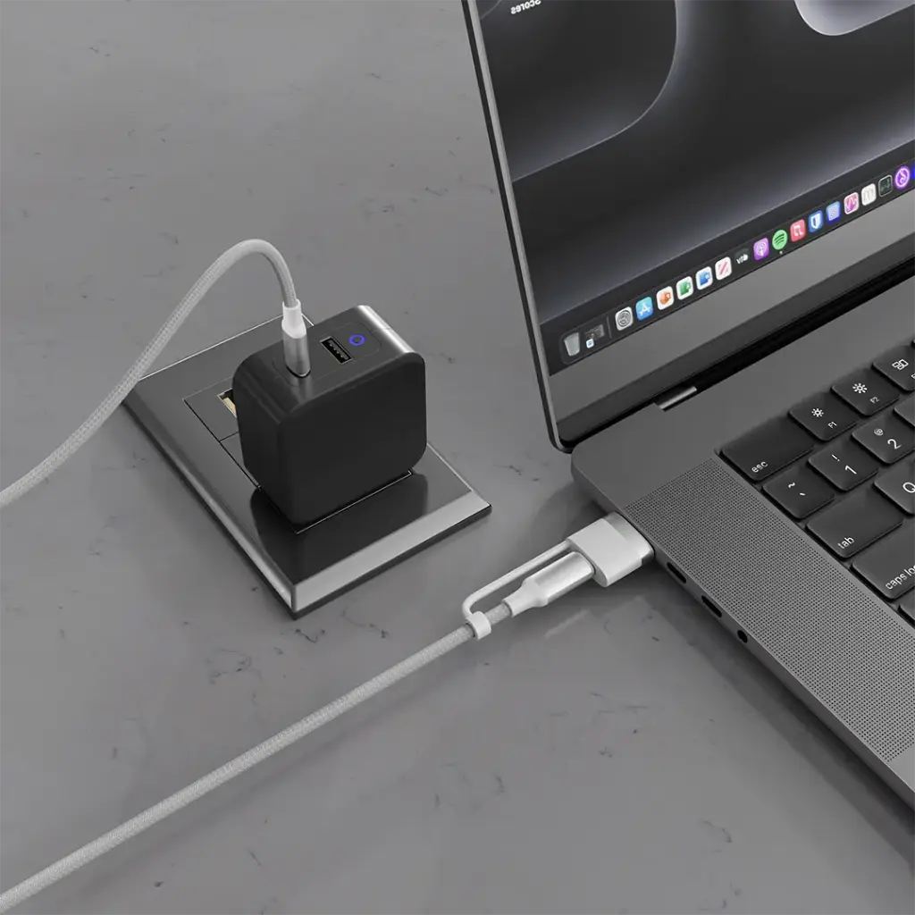 Porodo 2-In-1 Cable MagSafe 3 Charging Cable With USB-C to USB-C 2