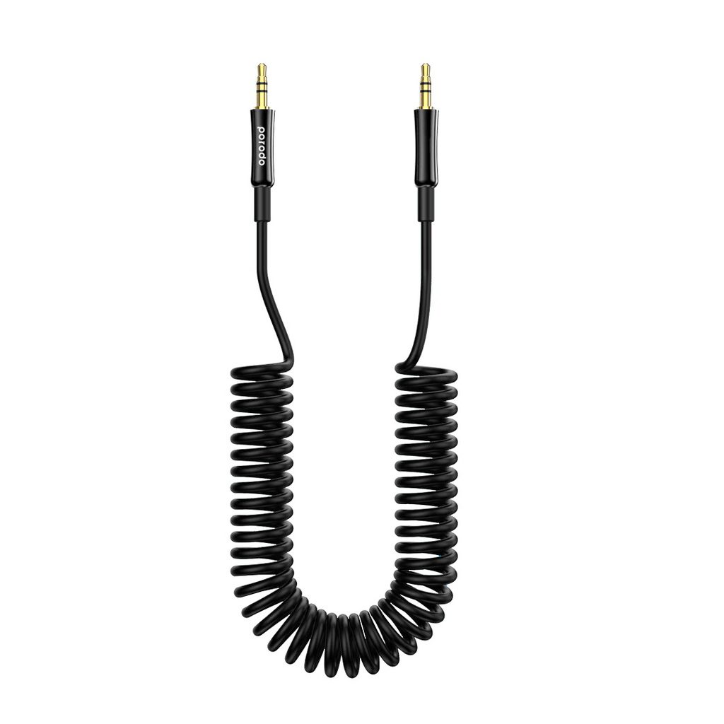 Porodo 3.5mm AUX Coiled Audio Cable 1.2m 7