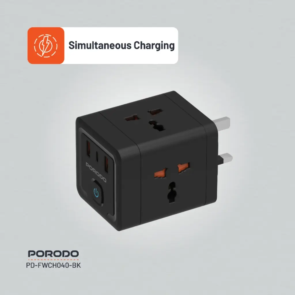 Porodo 4 AC Universal Power Block 2