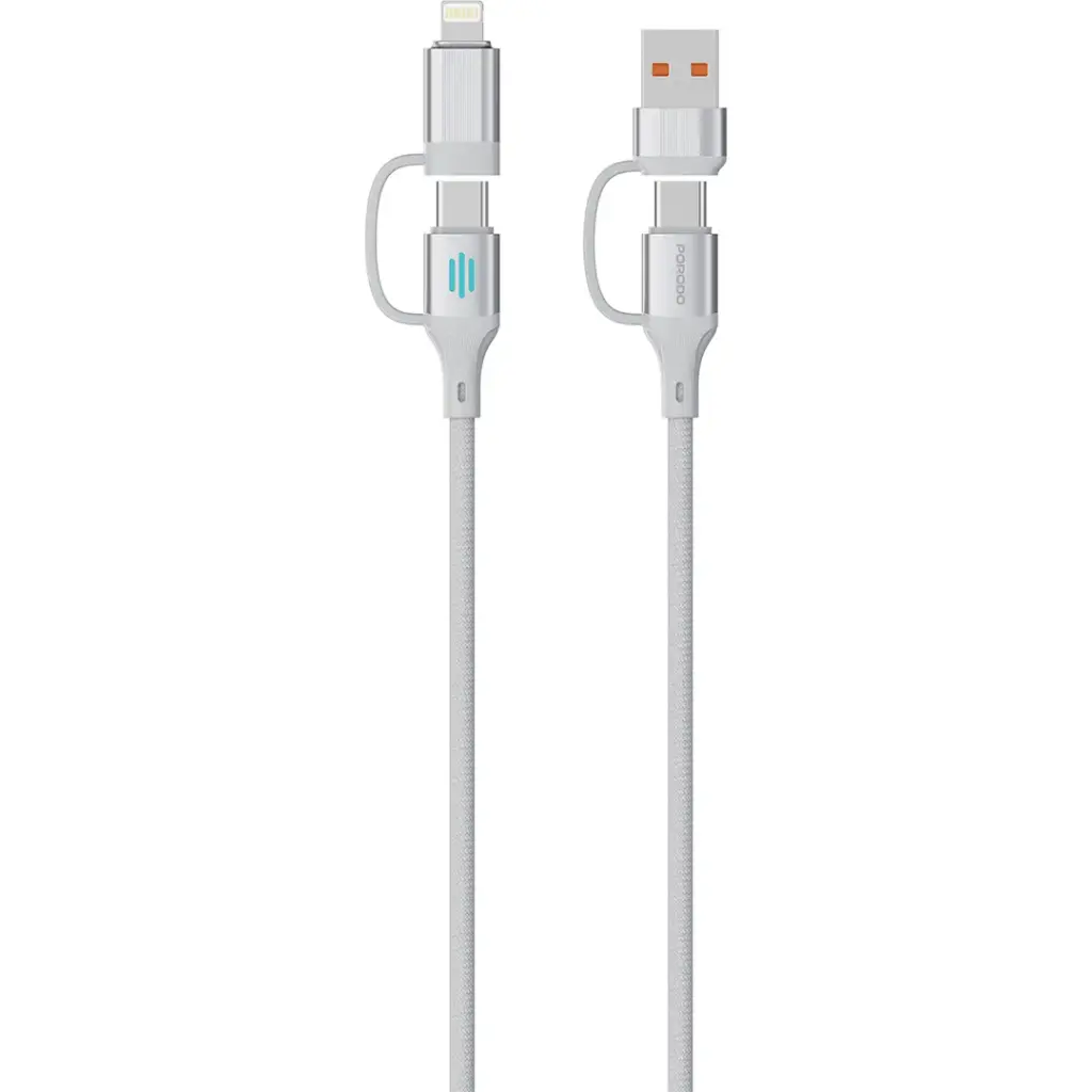 Porodo 4-In-1 High-Speed Charging Cable PD 240W 4
