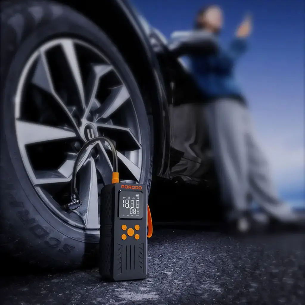 Porodo 4 In 1 Multi-Tool Inflator &amp; Jump Starter 2