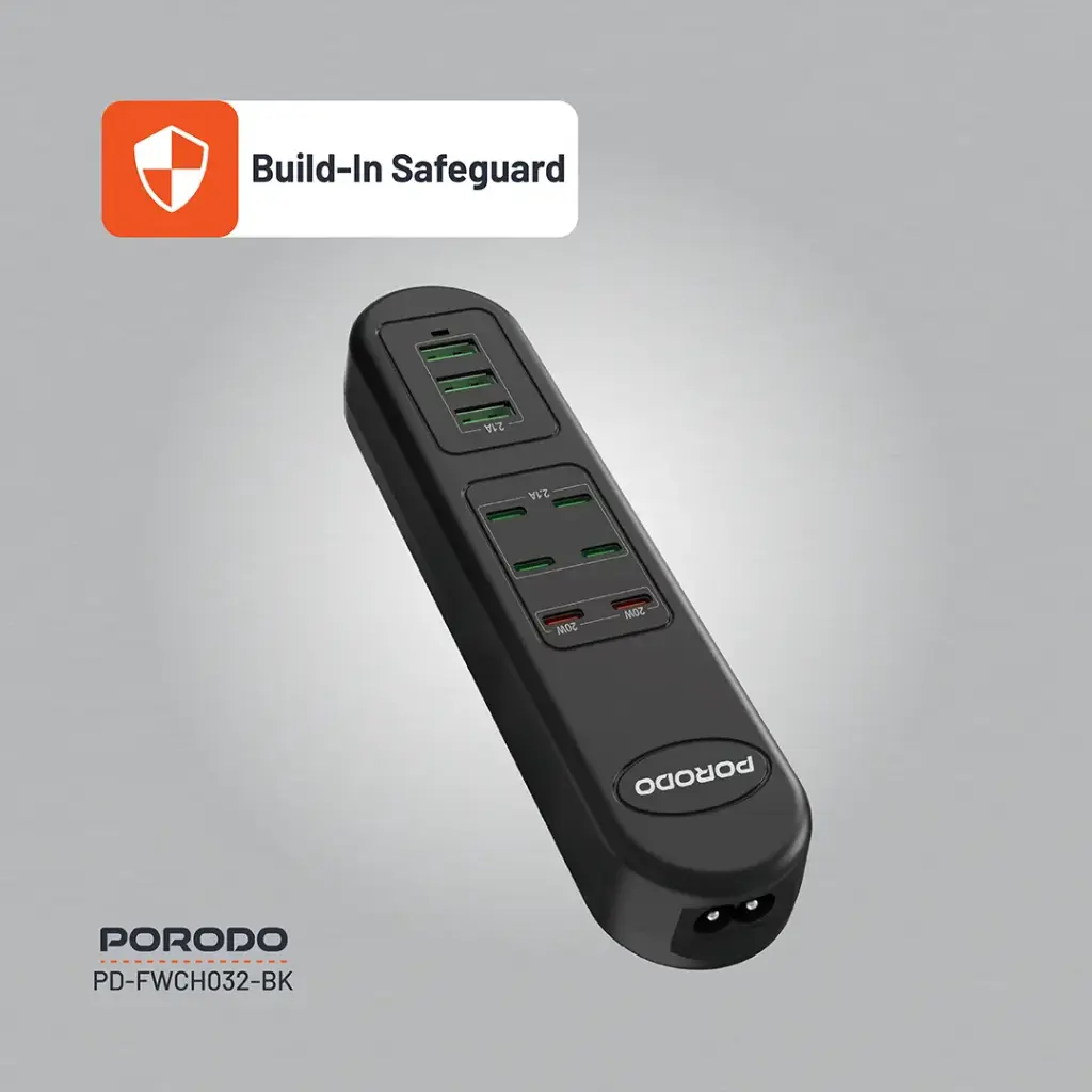 Porodo 50W Multi-Port USB Charging HUB 2