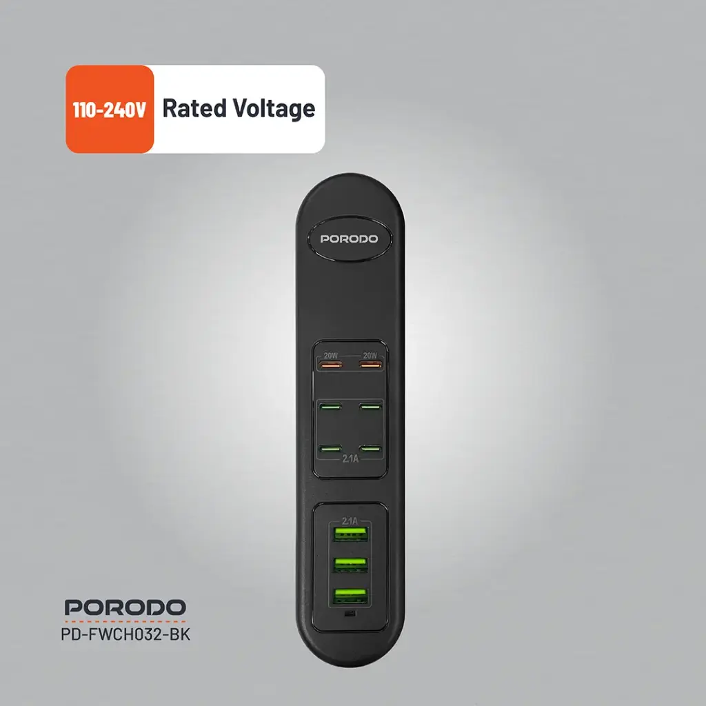 Porodo 50W Multi-Port USB Charging HUB 7