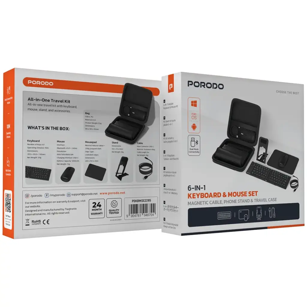 Porodo 6-In-1 keyboard &amp; mouse Set 3