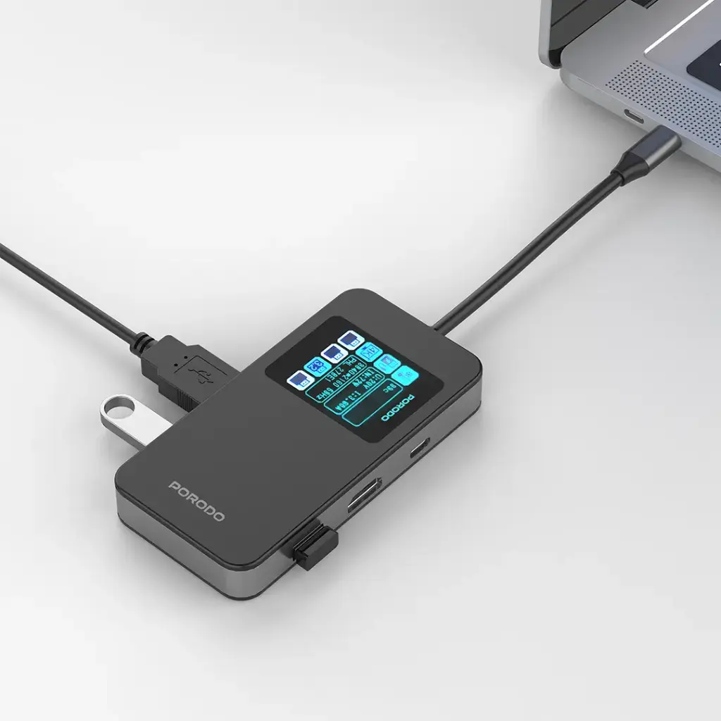 Porodo 6 IN 1 Multi-Port USB-C Hub 3