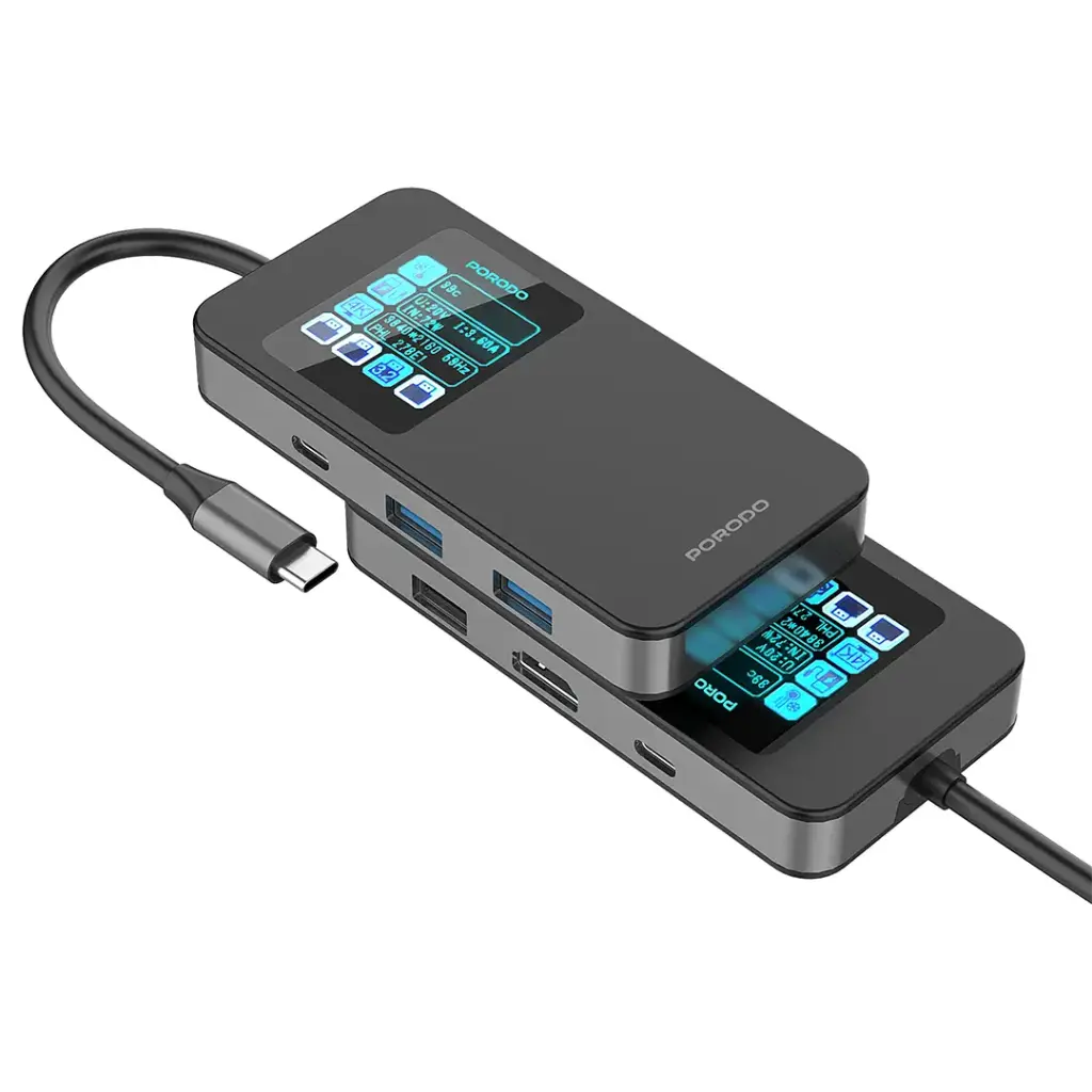 Porodo 6 IN 1 Multi-Port USB-C Hub 8