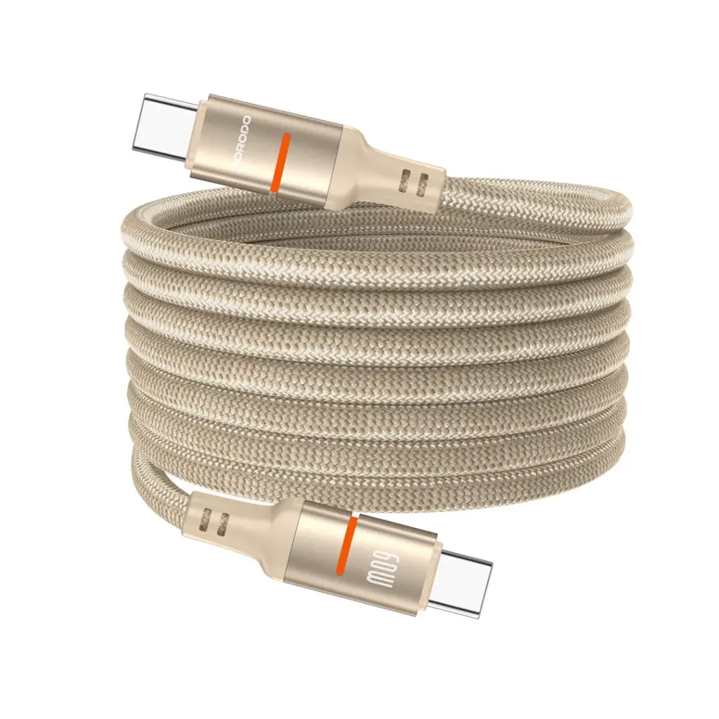Porodo 60W Type-C to Type-C Magnetic Braided Cable 4