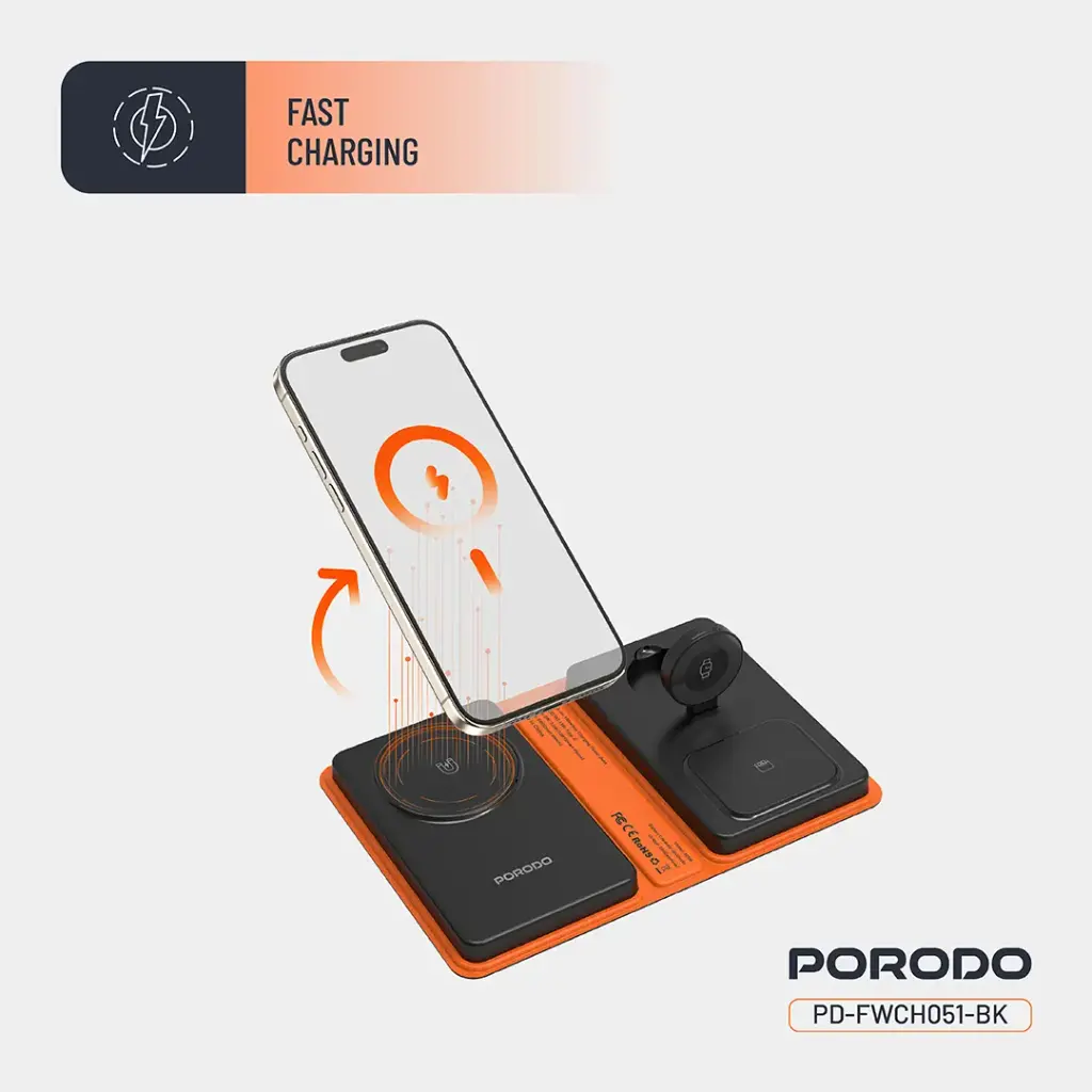Porodo 8000mAh Folding 4-Device Charger 2