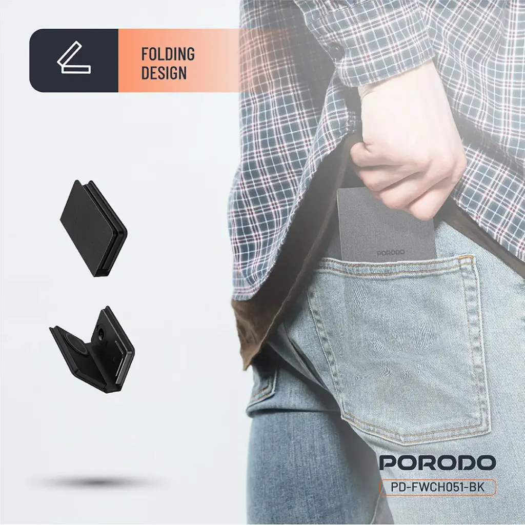 Porodo 8000mAh Folding 4-Device Charger 3