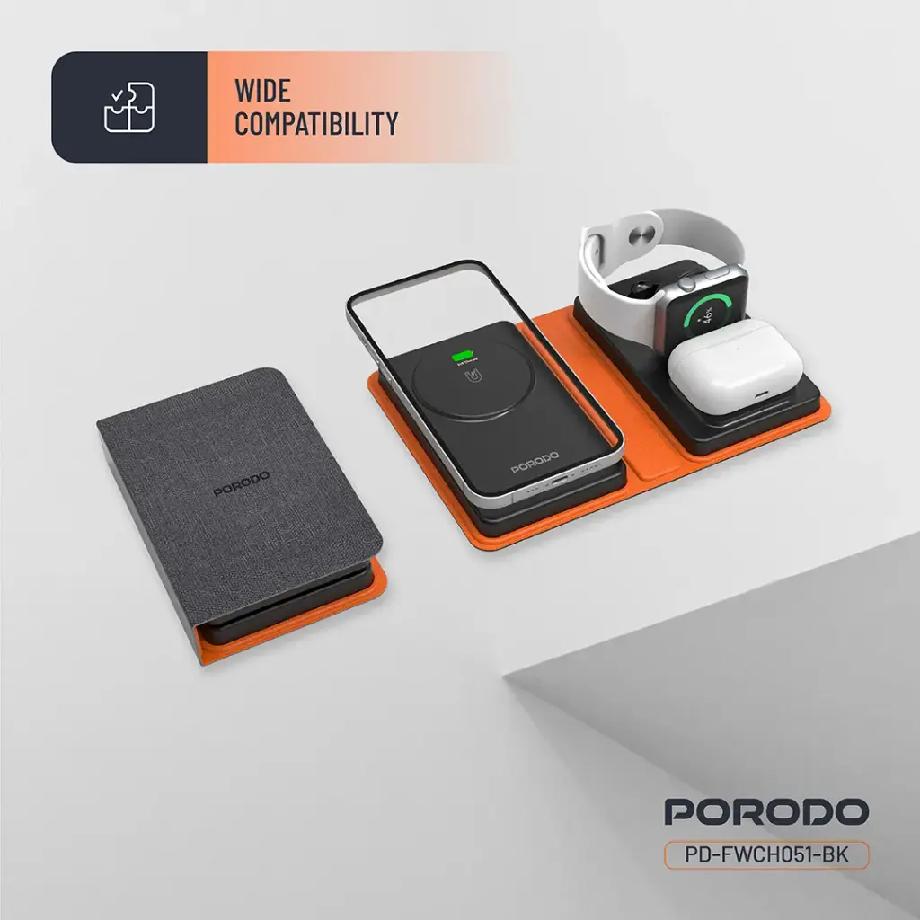 Porodo 8000mAh Folding 4-Device Charger 5