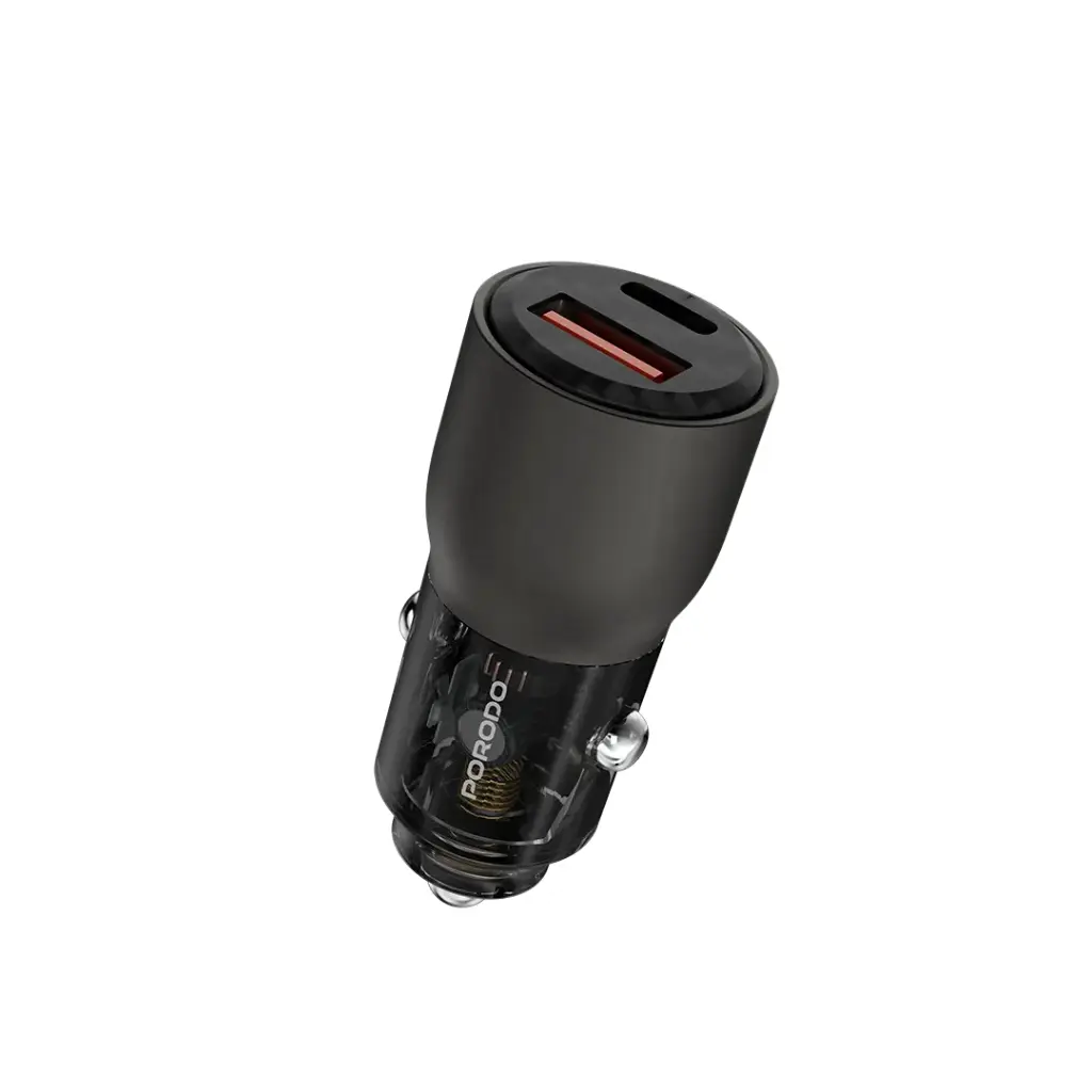 Porodo 95W Car Charger Transparent Multi-Device PD Charging 2