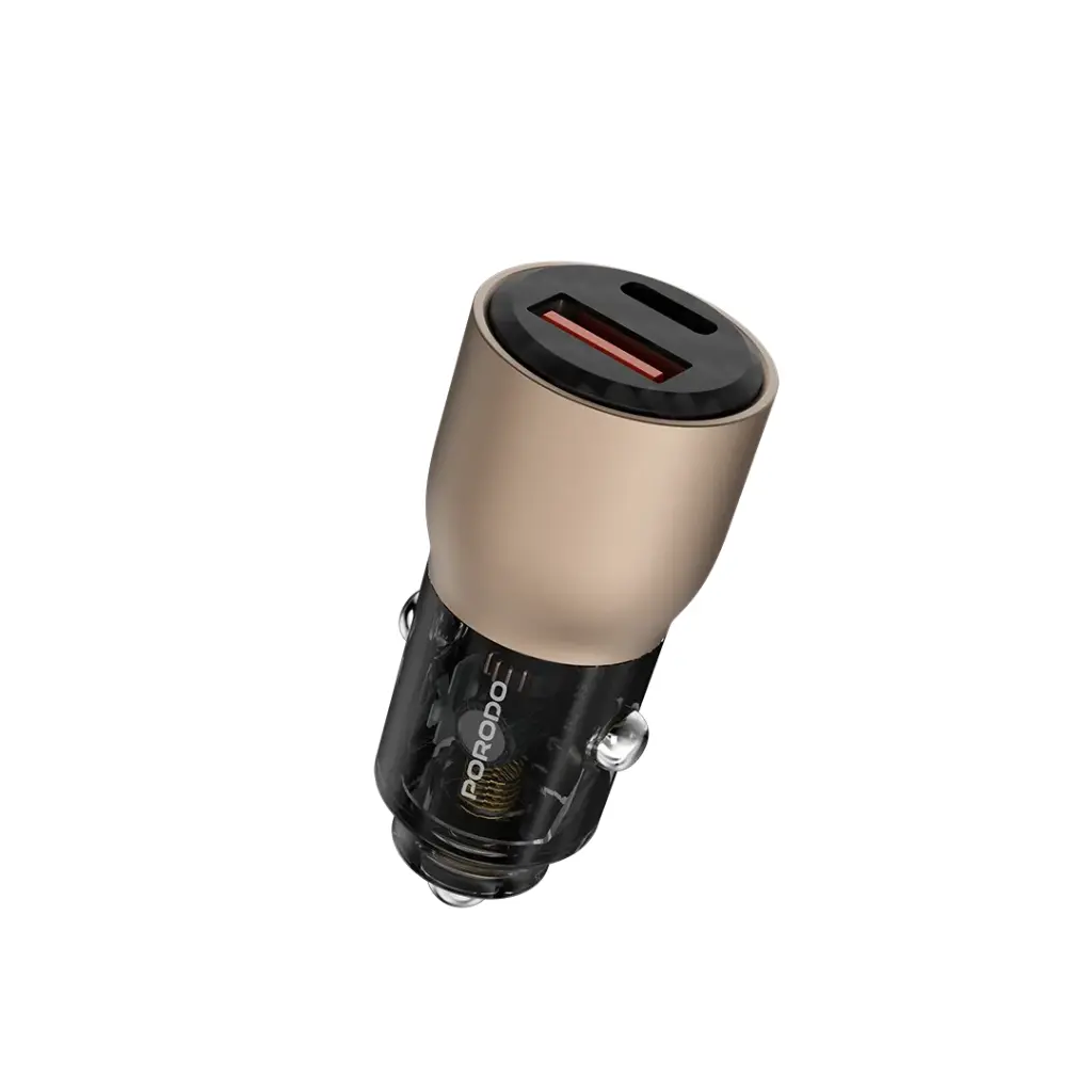 Porodo 95W Car Charger Transparent Multi-Device PD Charging 3