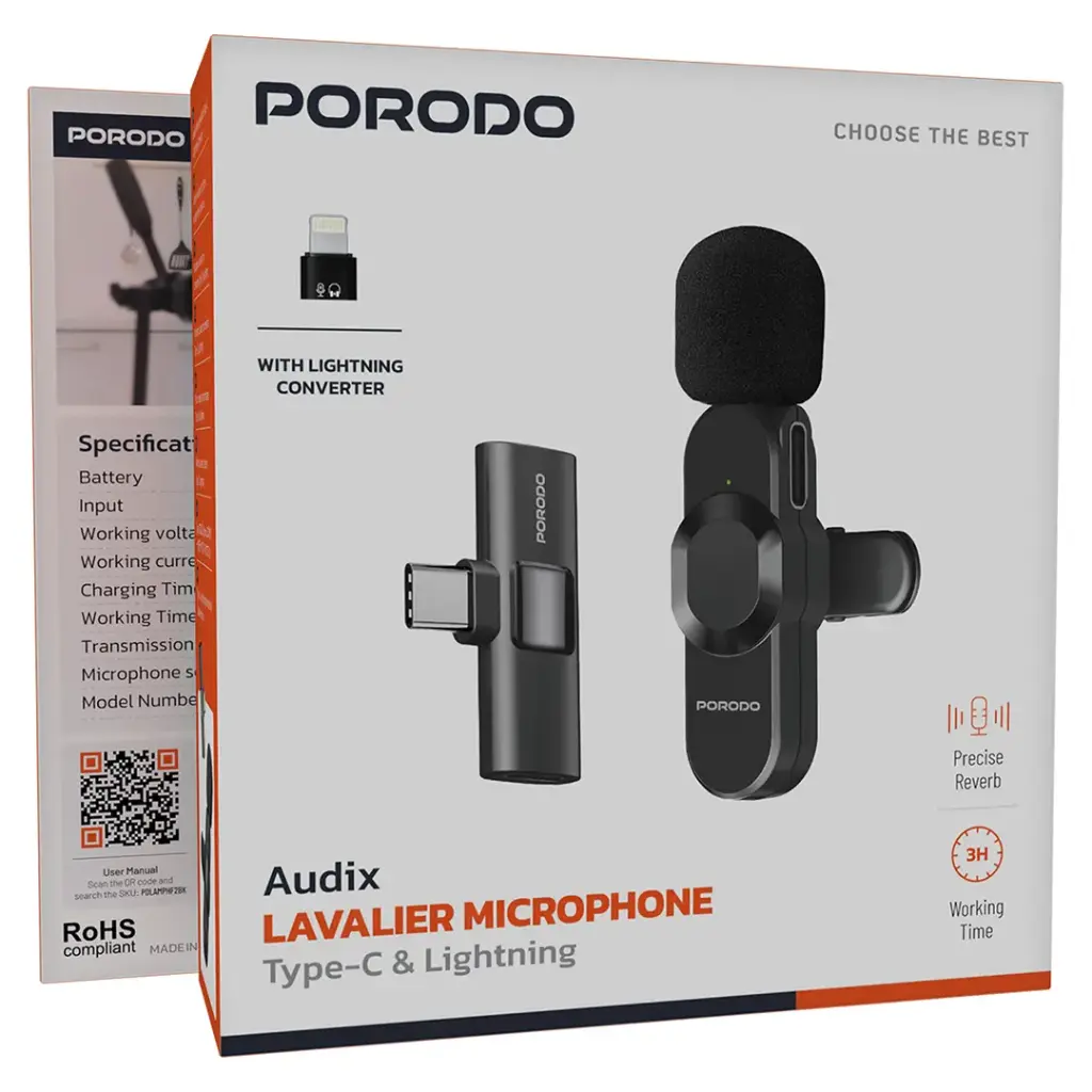 Porodo Audix Lavalier Microphone 7