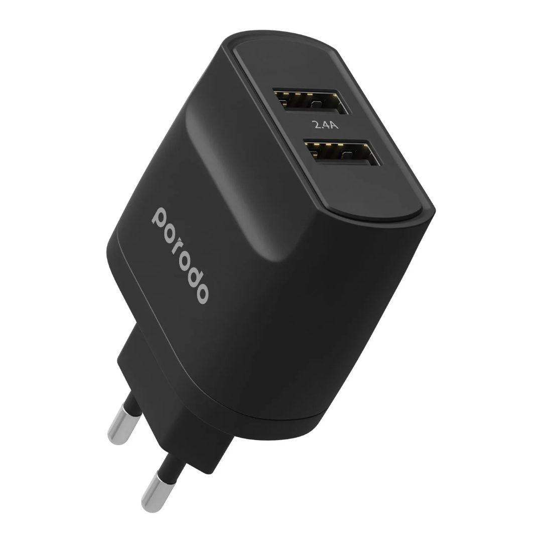 Porodo Dual USB Wall Charger 4